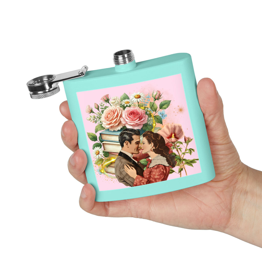 Books and Romance Flask