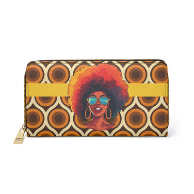 70s Gorgeous Afro Woman Wallet 🧡🌻✊🏾