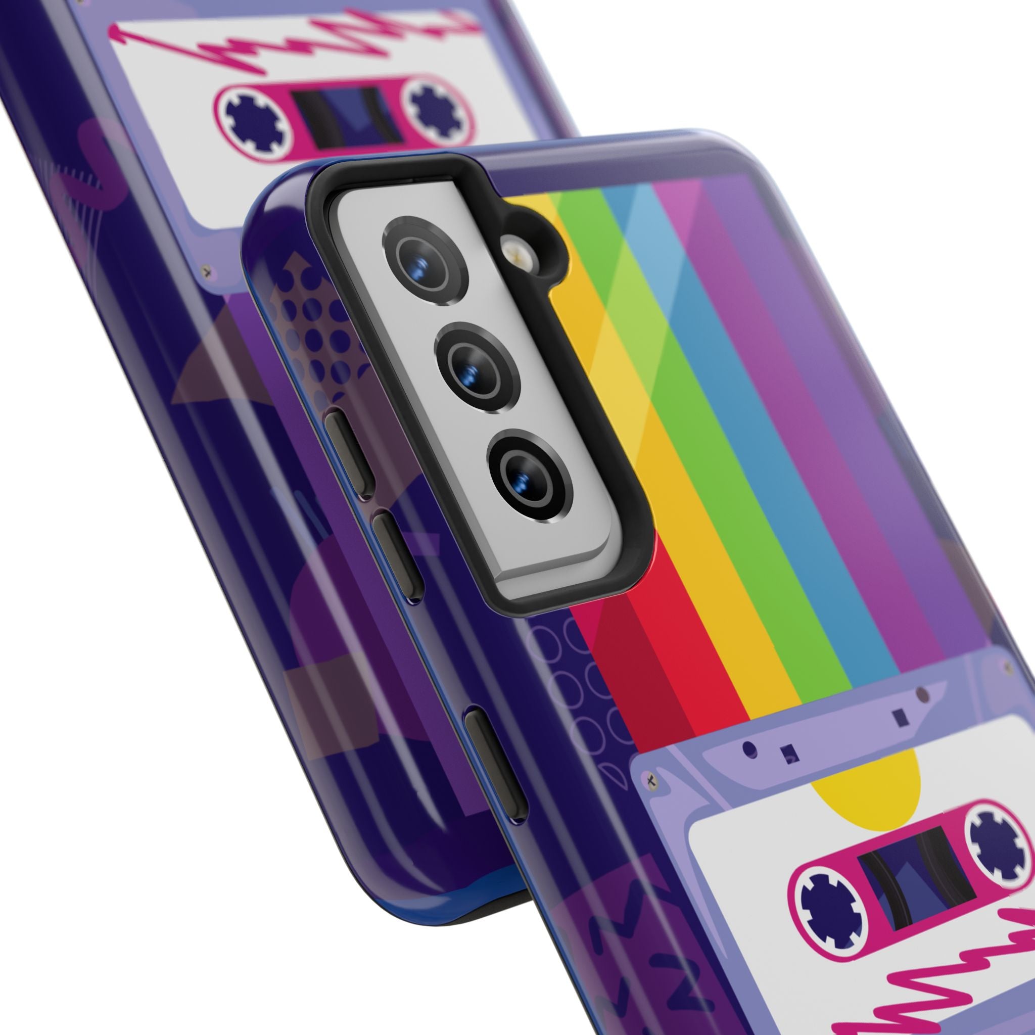 80s–90s Cassette Rainbow Phone Case 📼🌈📱