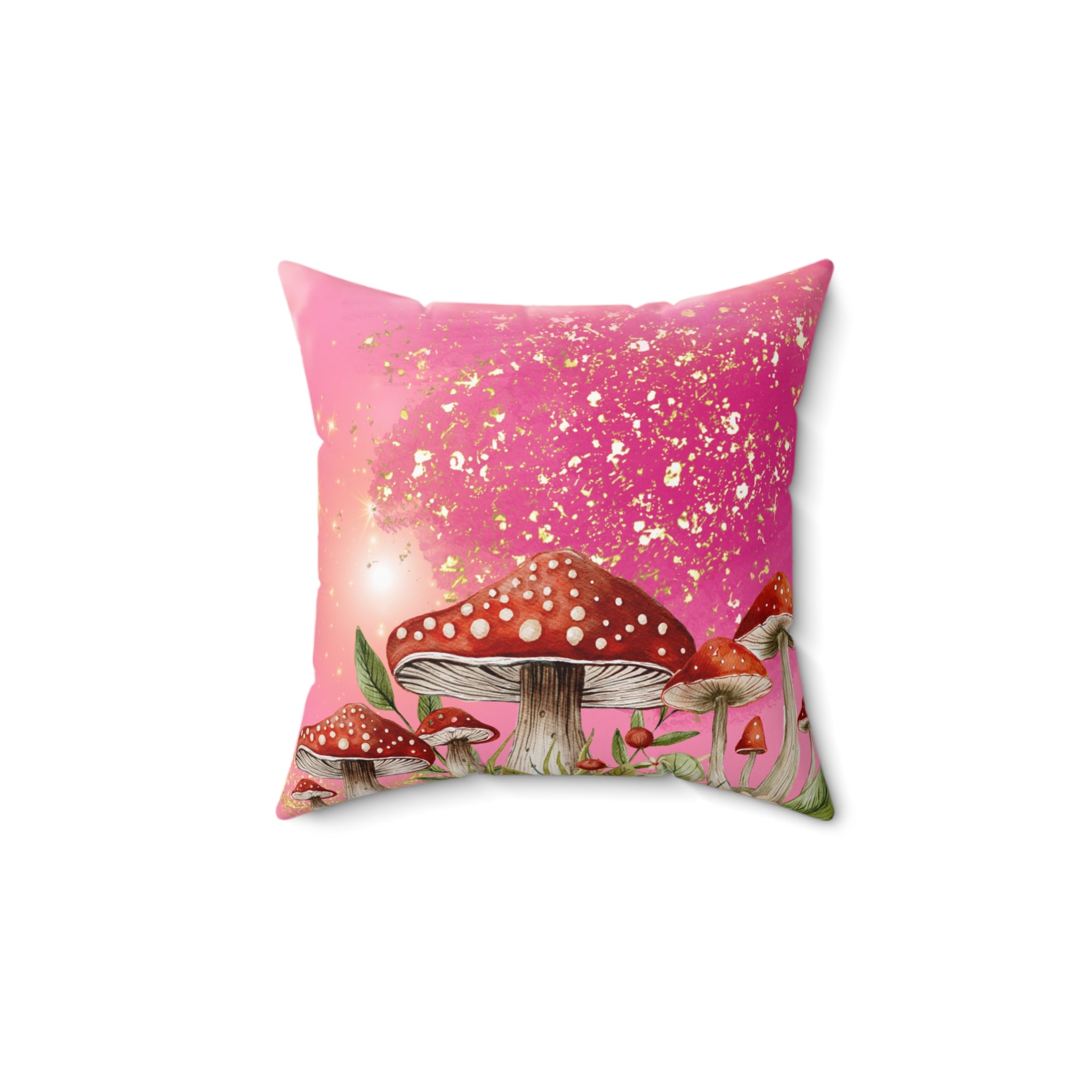Mushroom Afternoon 70s Pillow 🍄🌸✨