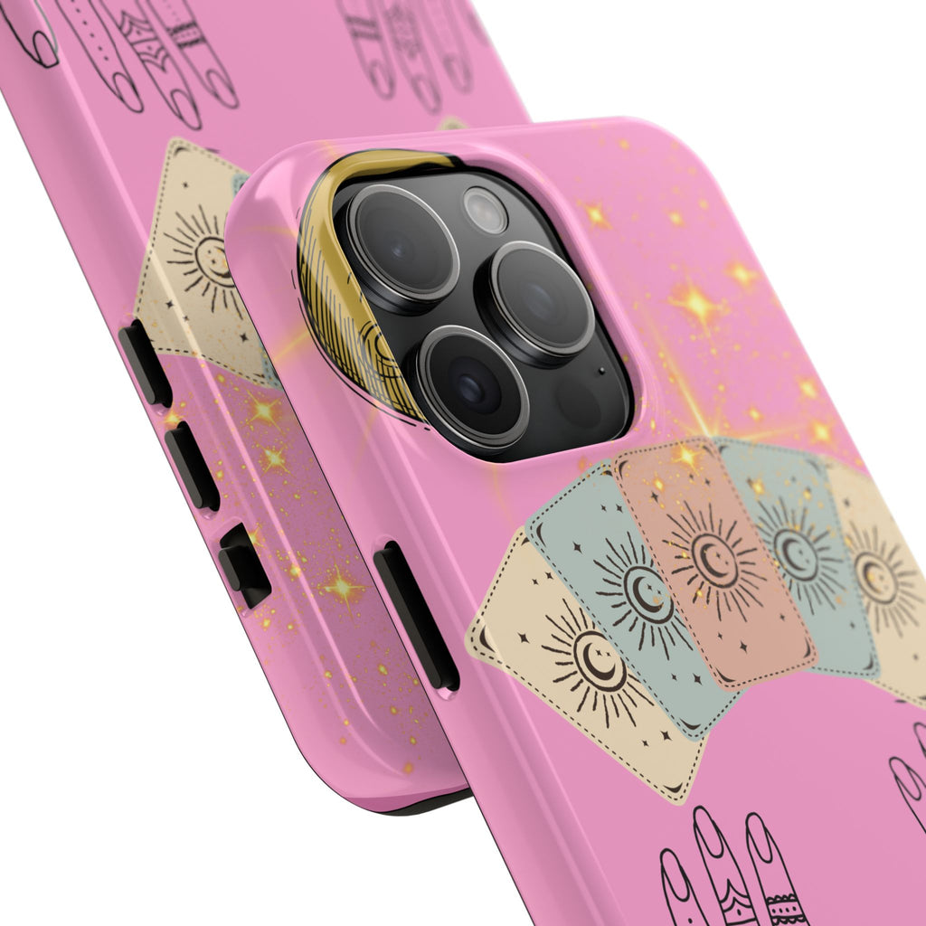 60s–70s Mystical Tarot Henna Hands Phone Case 🔮📱