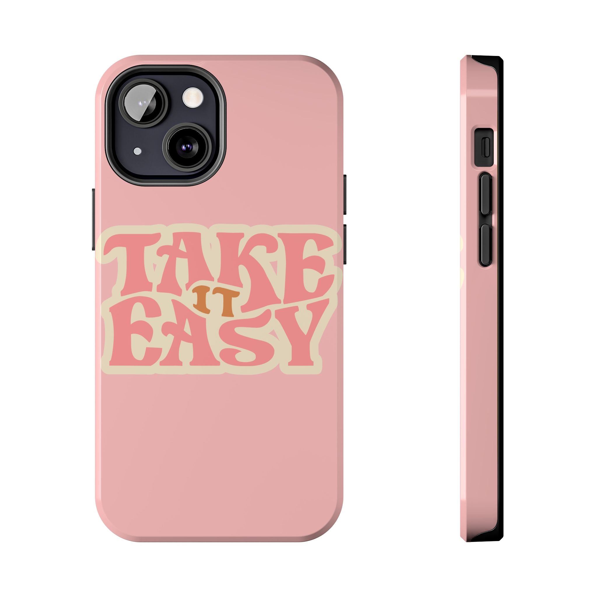 60s Pink Take It Easy Phone Case 🌸✌️📱