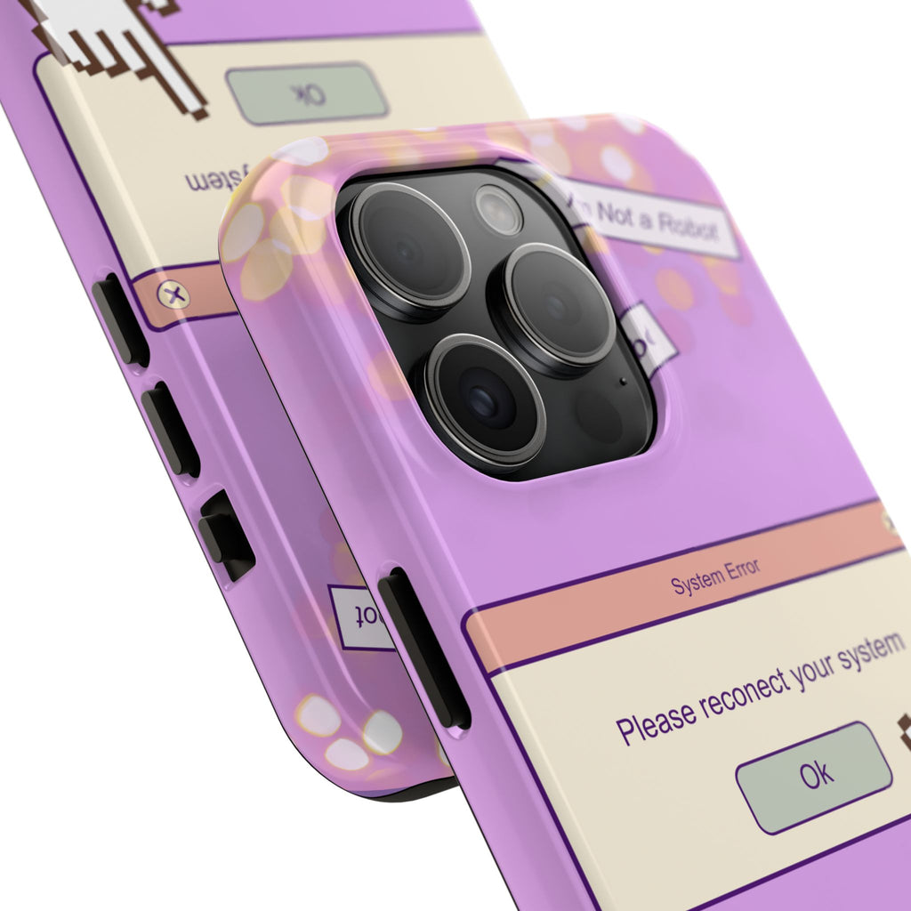 Y2K I’m Not a Robot System Error Phone Case 🤖💻📱