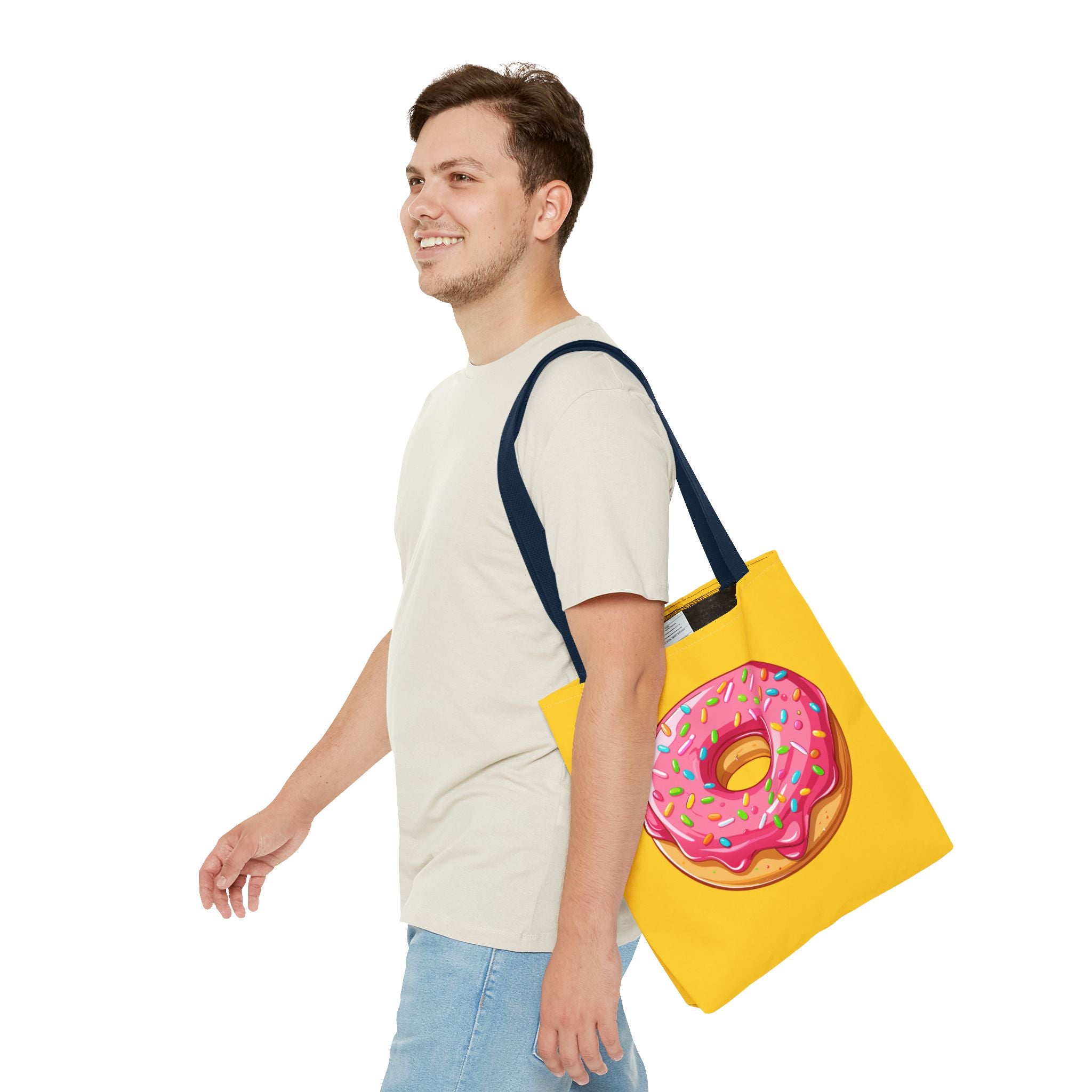 🍩 90s Donut Tote Bag – Bright Sprinkles 🍩