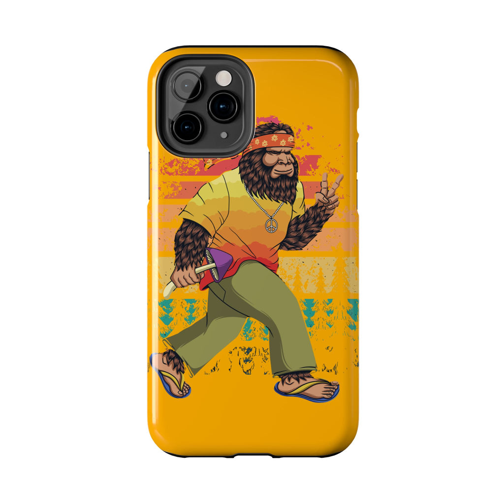 70s Bigfoot Mushroom Hunting Peace Phone Case 🍄✌️