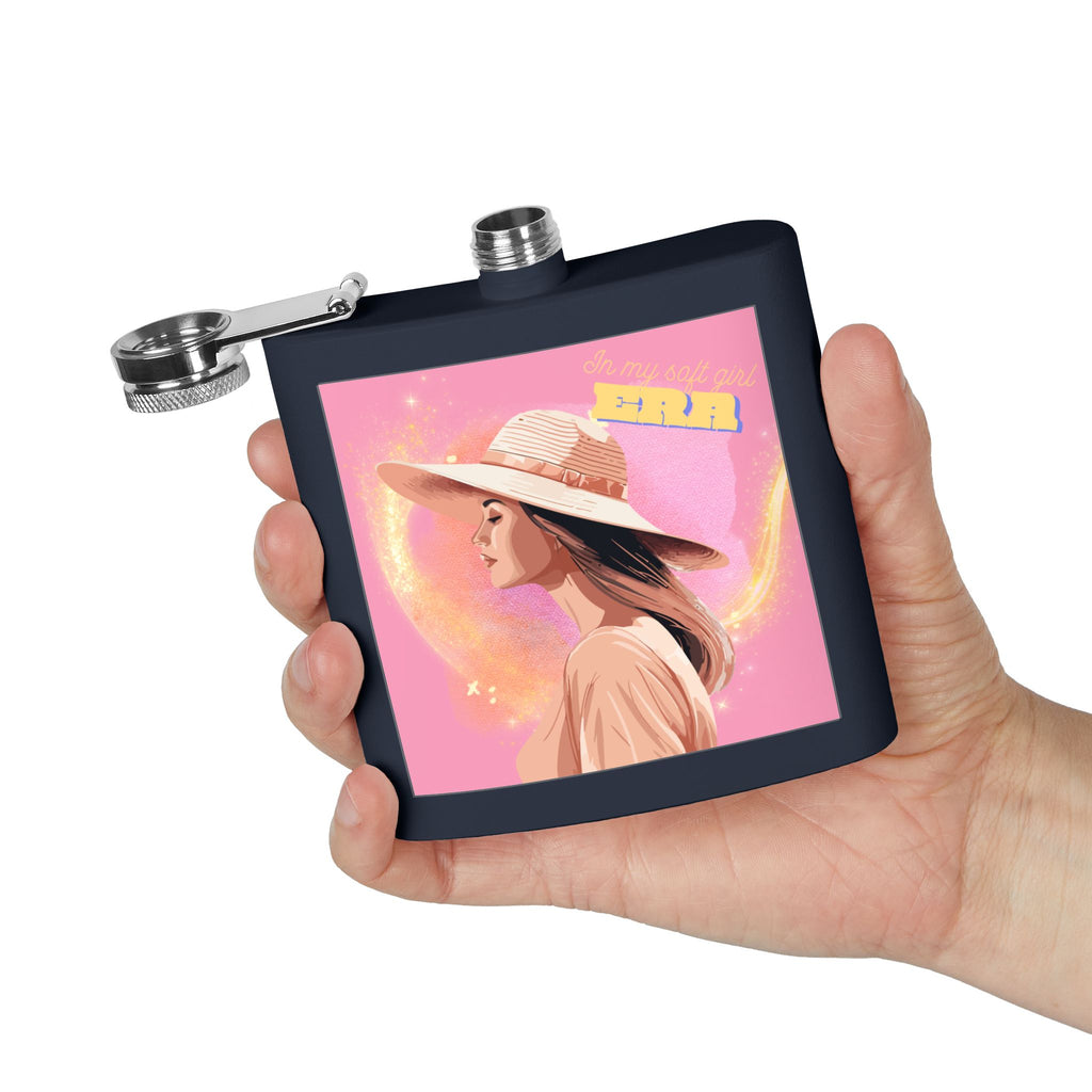In My Soft Girl Era Pink Flask