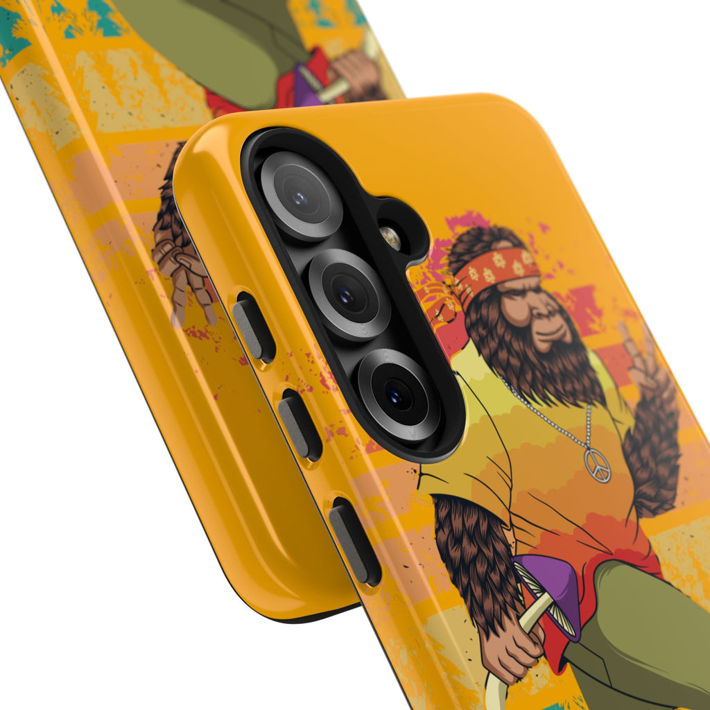 70s Bigfoot Mushroom Hunting Peace Phone Case 🍄✌️