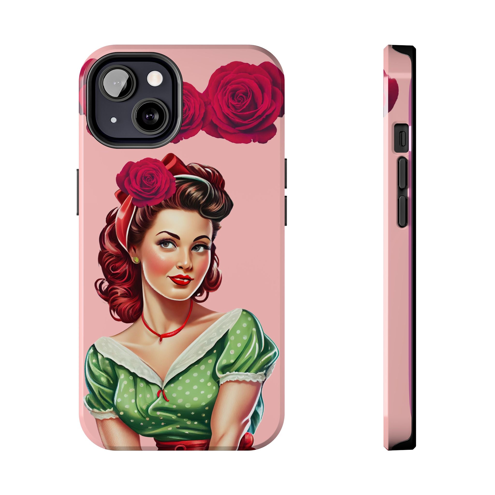 50s Rose Pinup Romance Phone Case 🌹💕📱