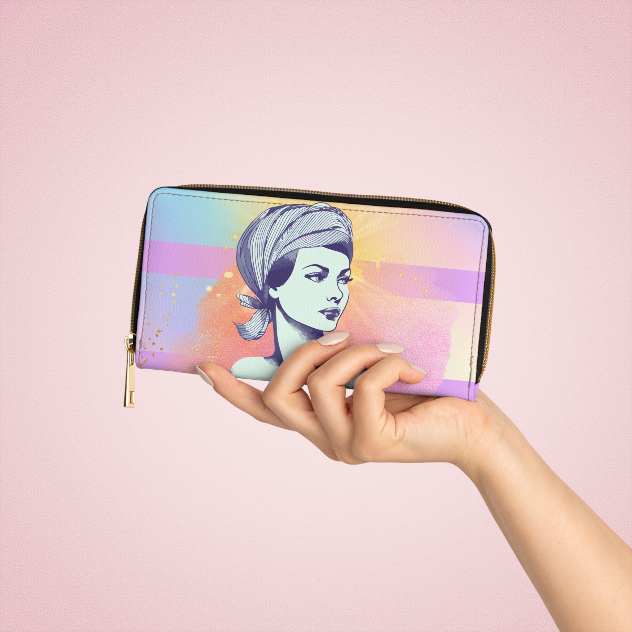 60s Iridescent Working Woman Wallet 💼✨🌸