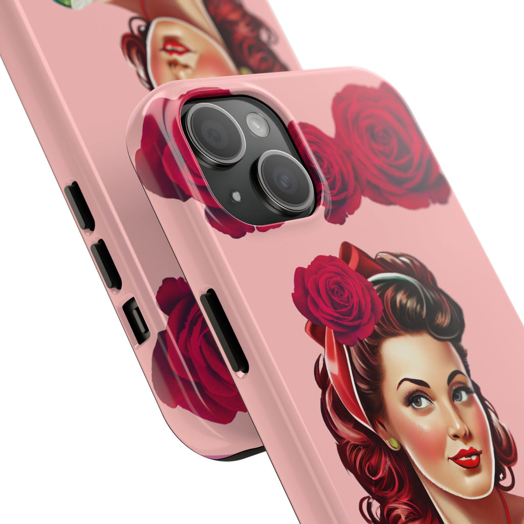 50s Rose Pinup Romance Phone Case 🌹💕📱