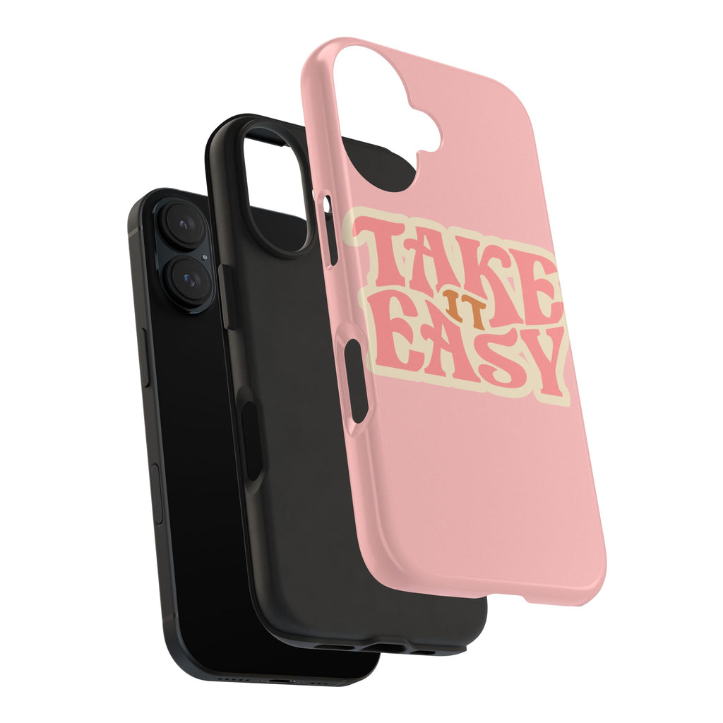 60s Pink Take It Easy Phone Case 🌸✌️📱