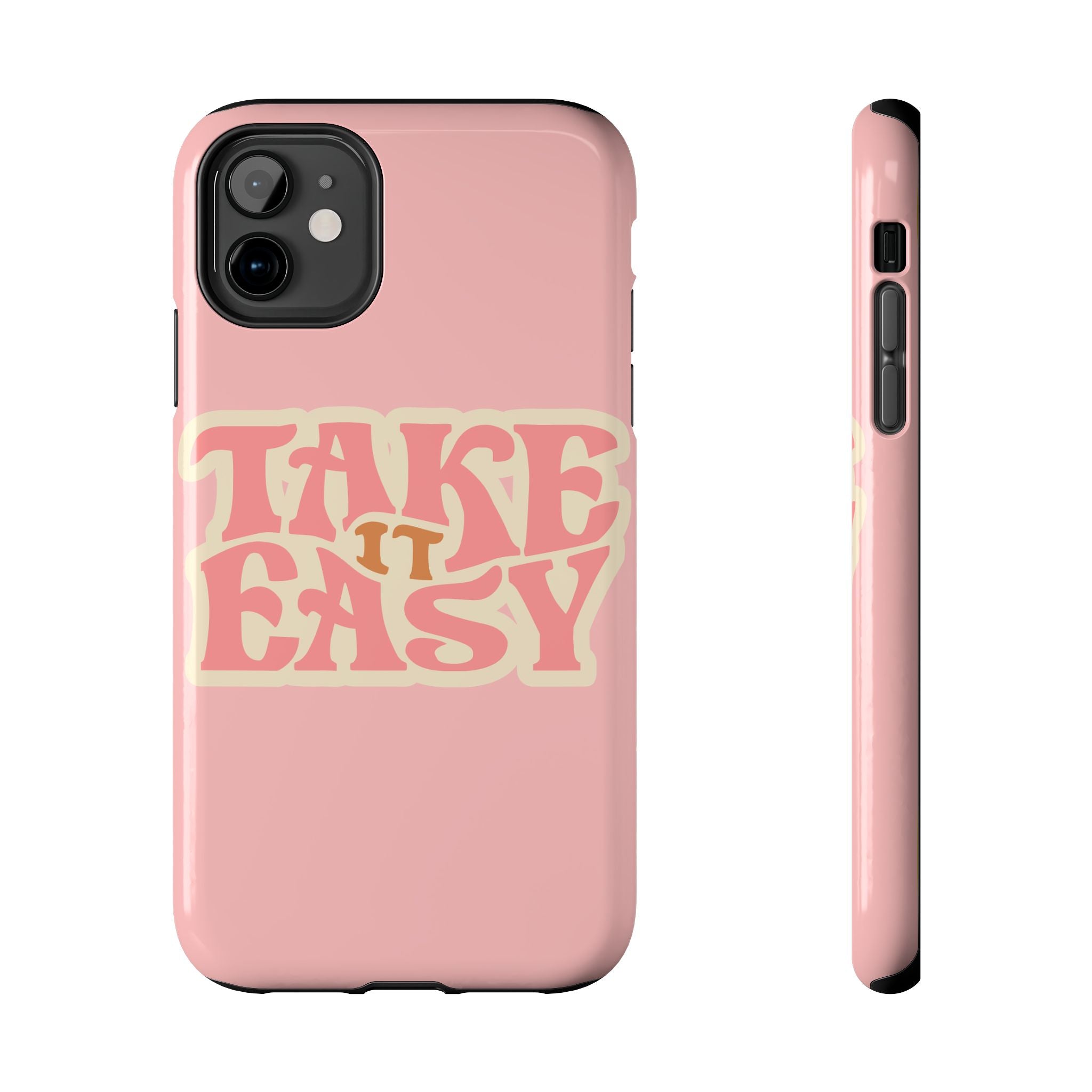 60s Pink Take It Easy Phone Case 🌸✌️📱