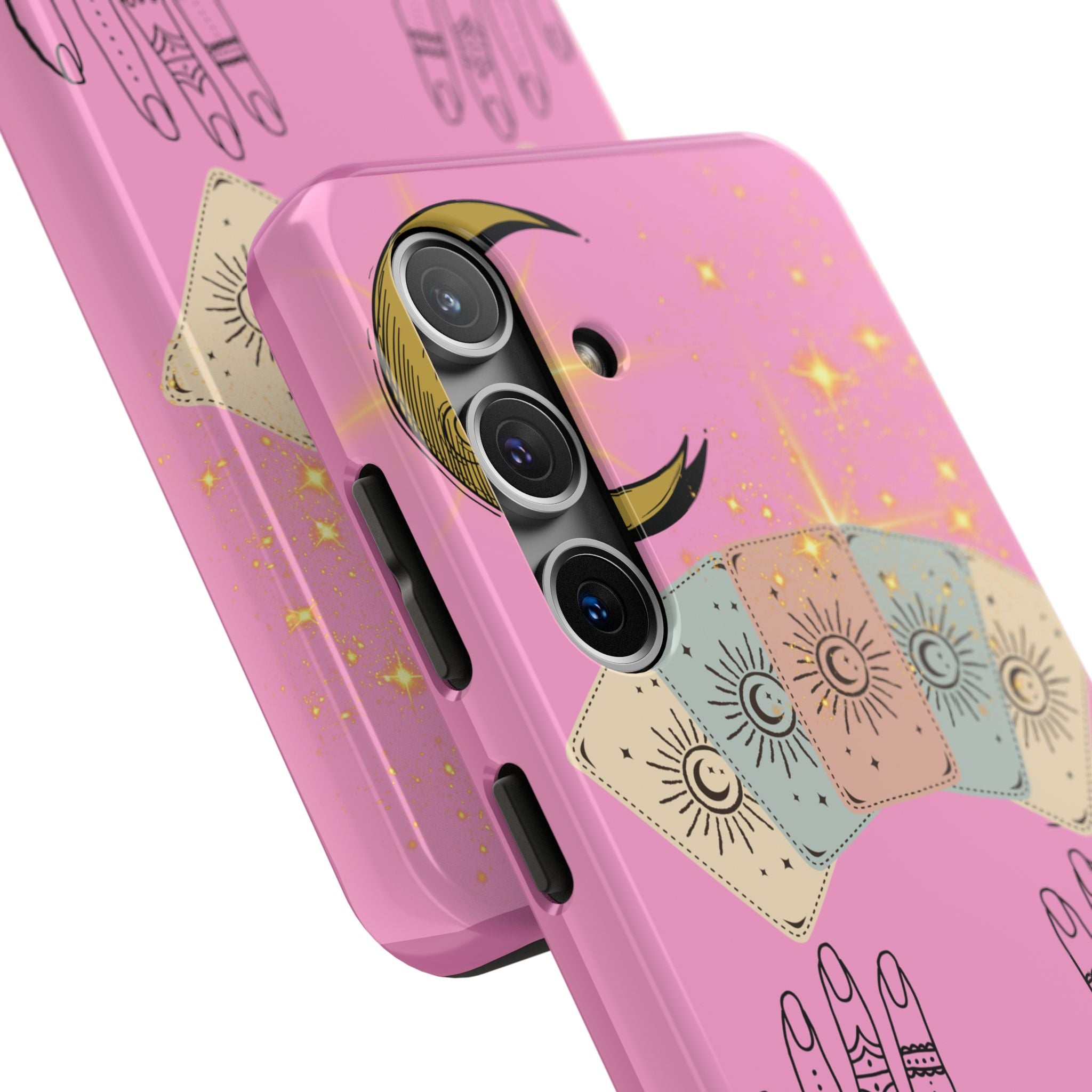 60s–70s Mystical Tarot Henna Hands Phone Case 🔮📱
