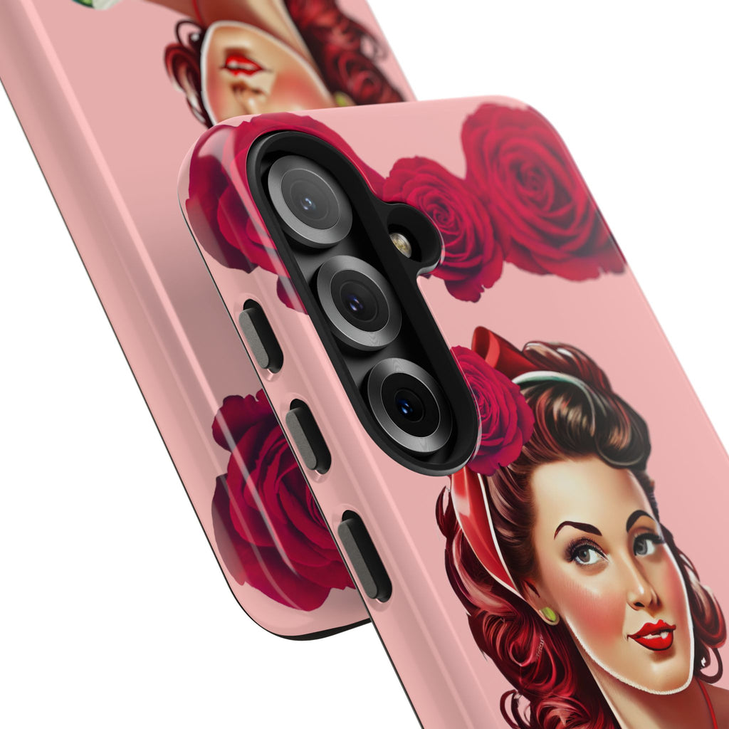 50s Rose Pinup Romance Phone Case 🌹💕📱