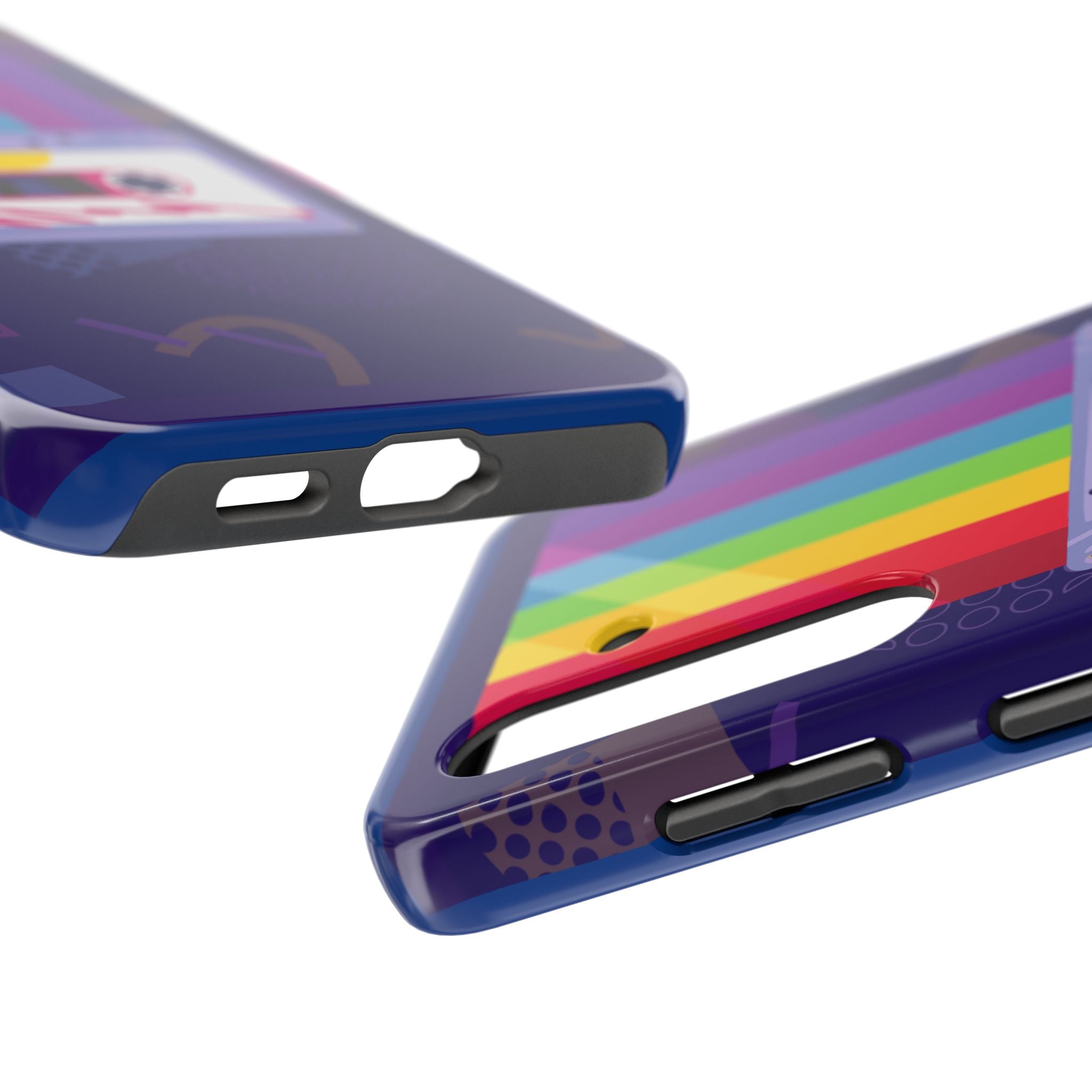 80s–90s Cassette Rainbow Phone Case 📼🌈📱