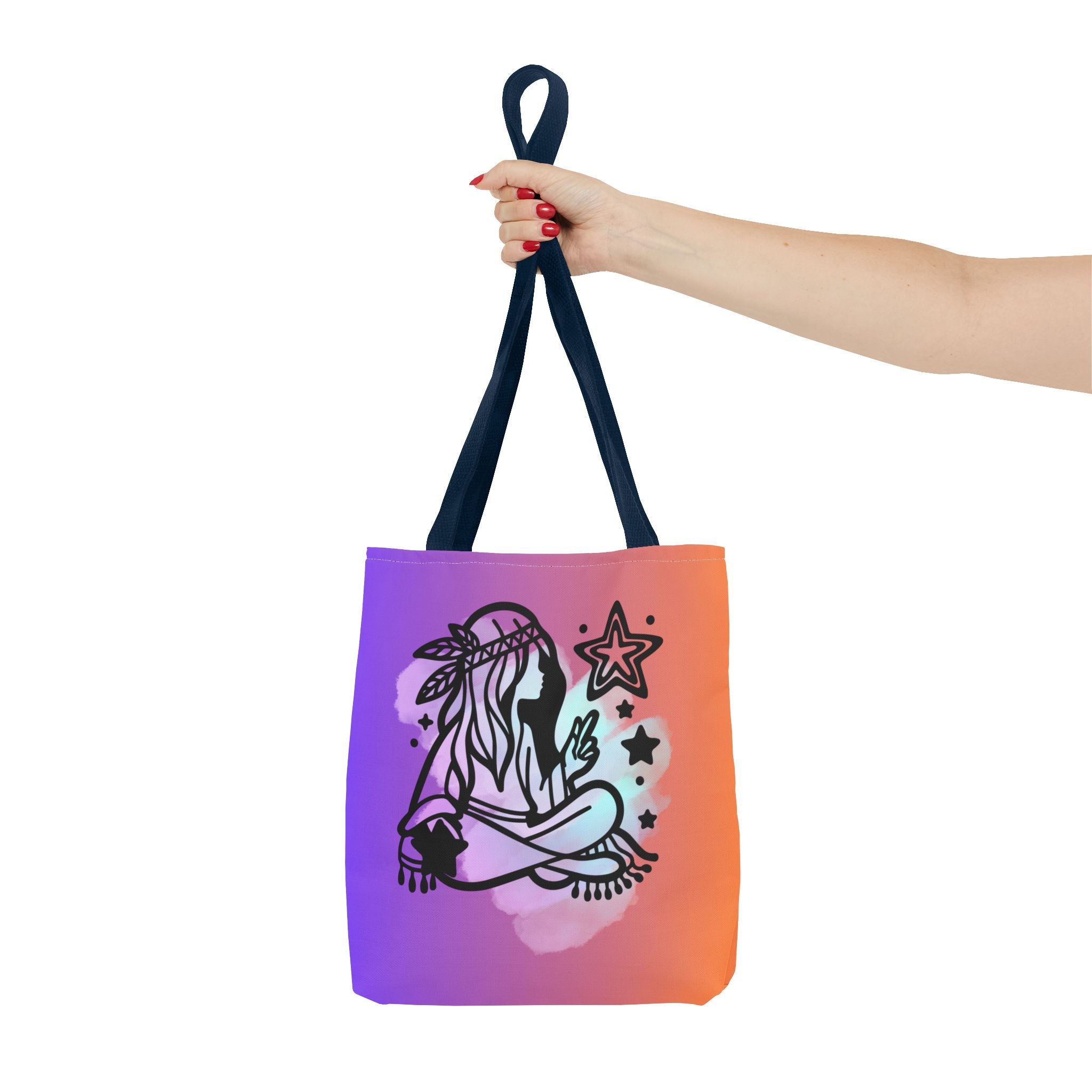 🌙✨ 60s - 70s Moon Child Tote Bag 🌼🌈