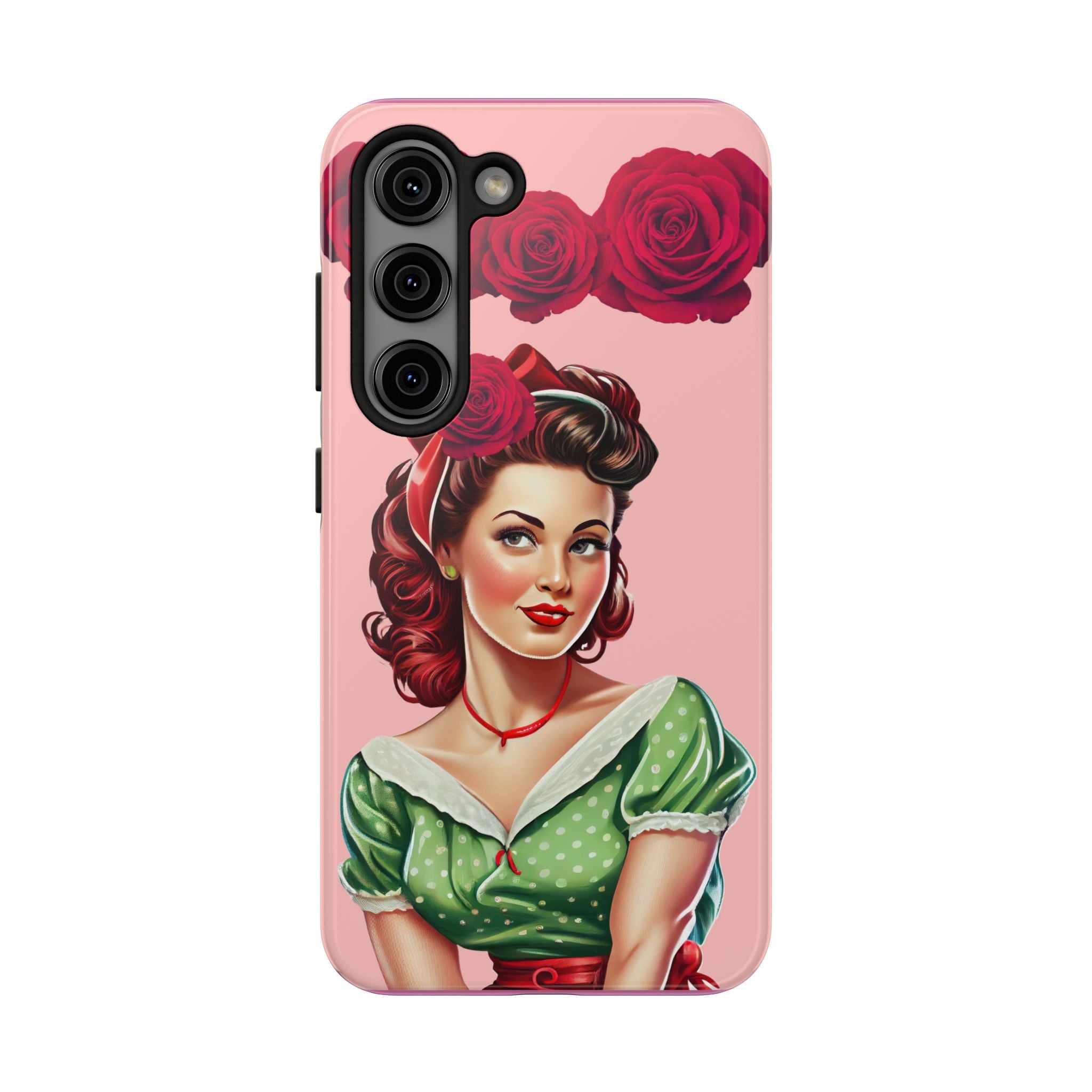50s Rose Pinup Romance Phone Case 🌹💕📱
