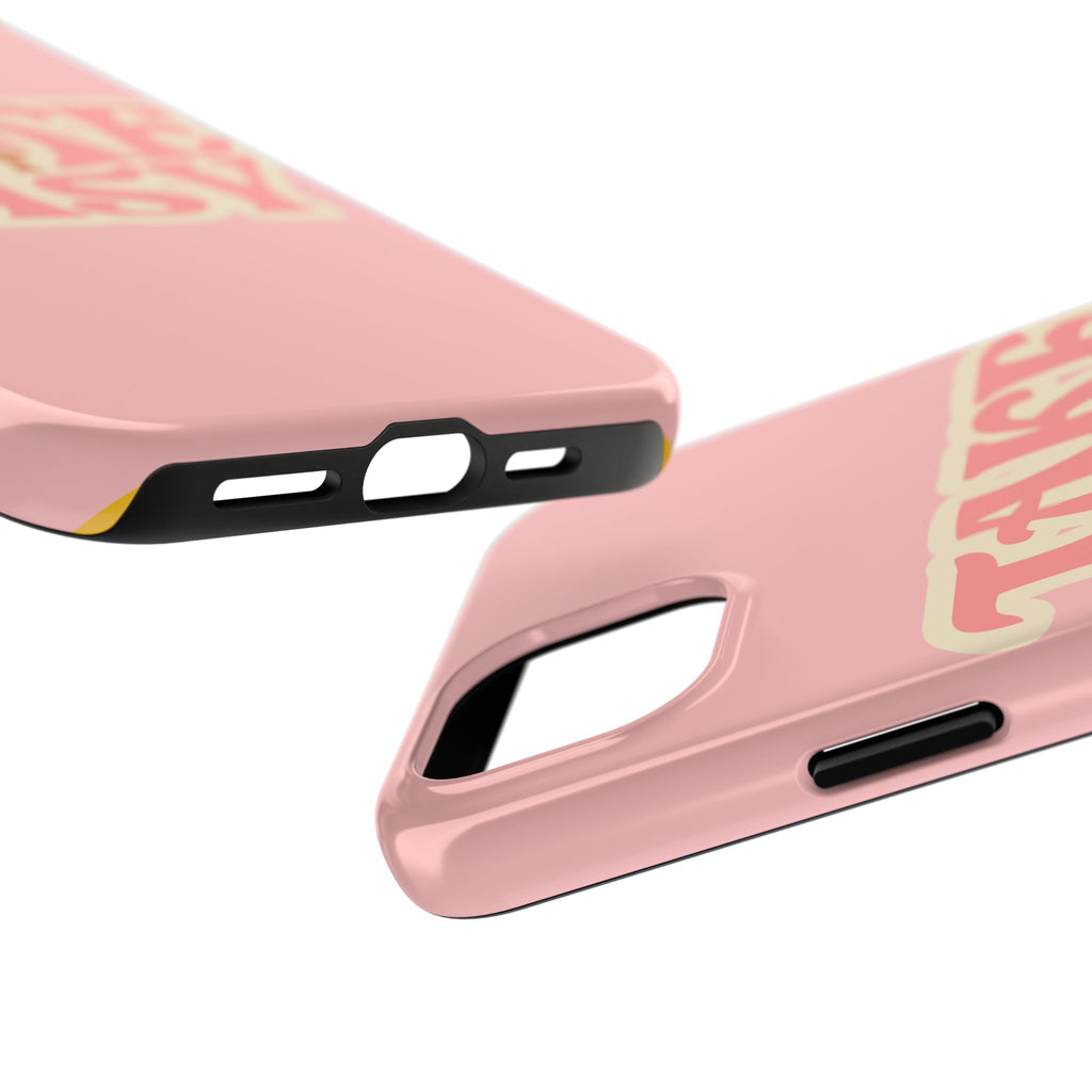 60s Pink Take It Easy Phone Case 🌸✌️📱