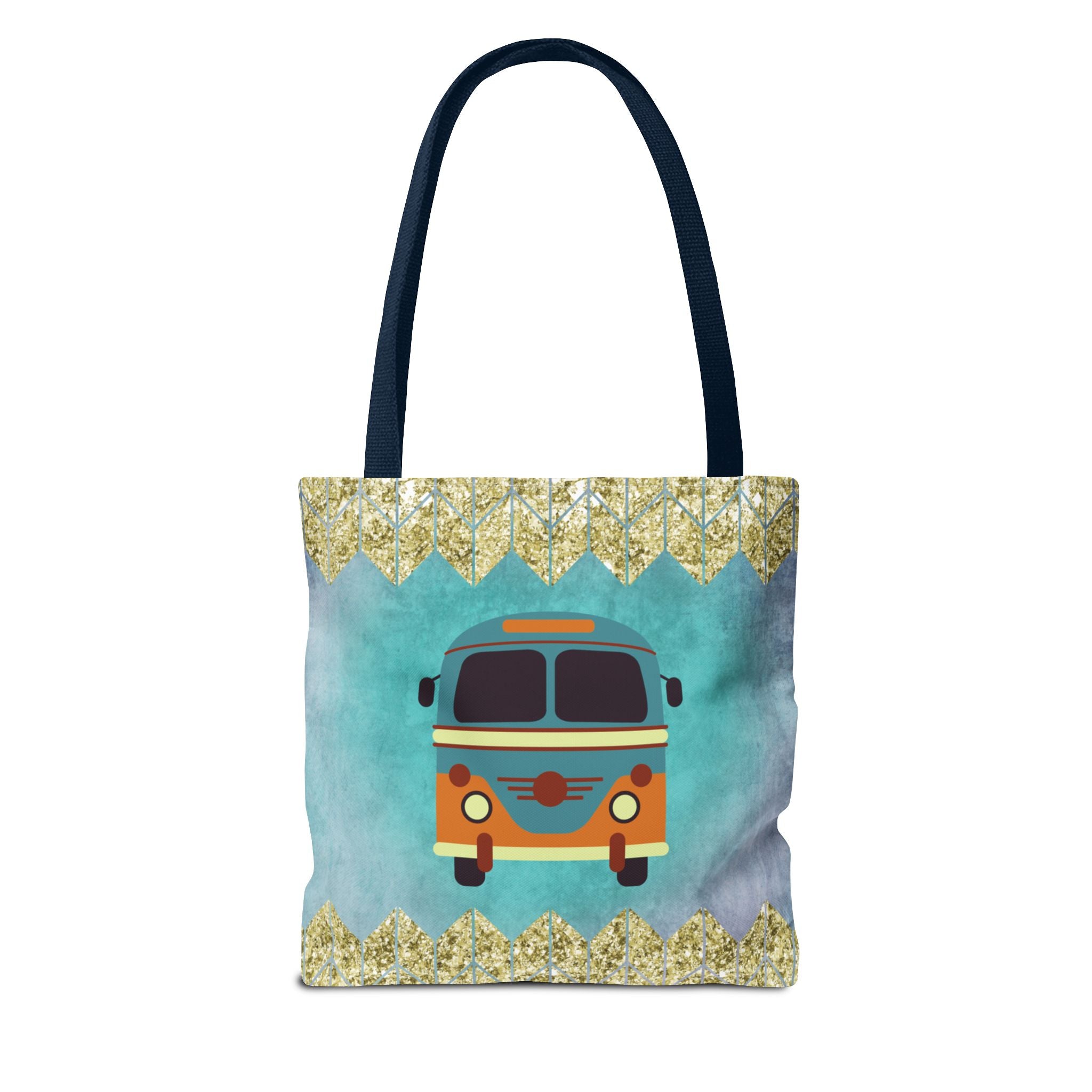 🌈 70s Hippie Soul Van Retro Tote Bag