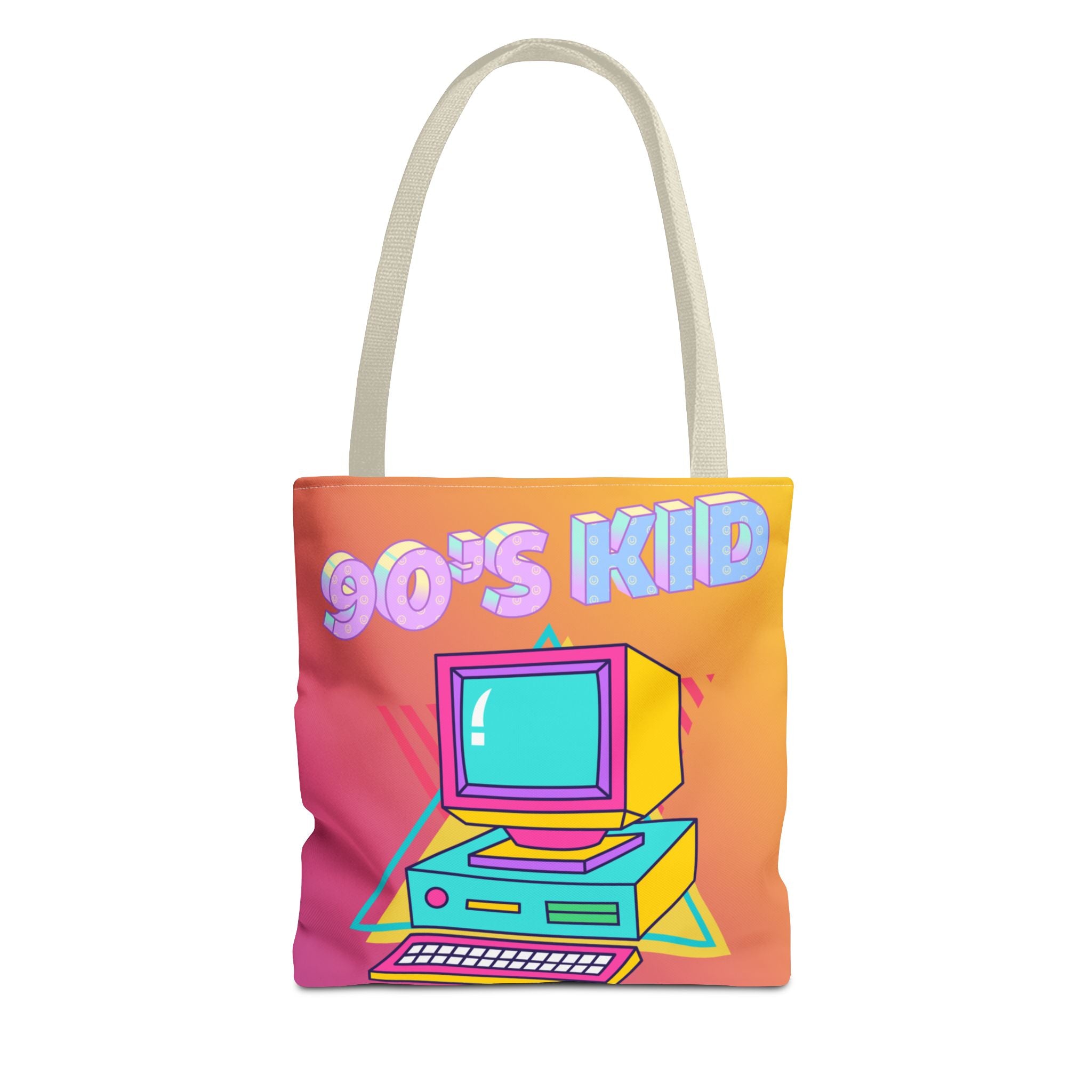💾🖥️ 90s Kid Computer Tote Bag 🌈✨