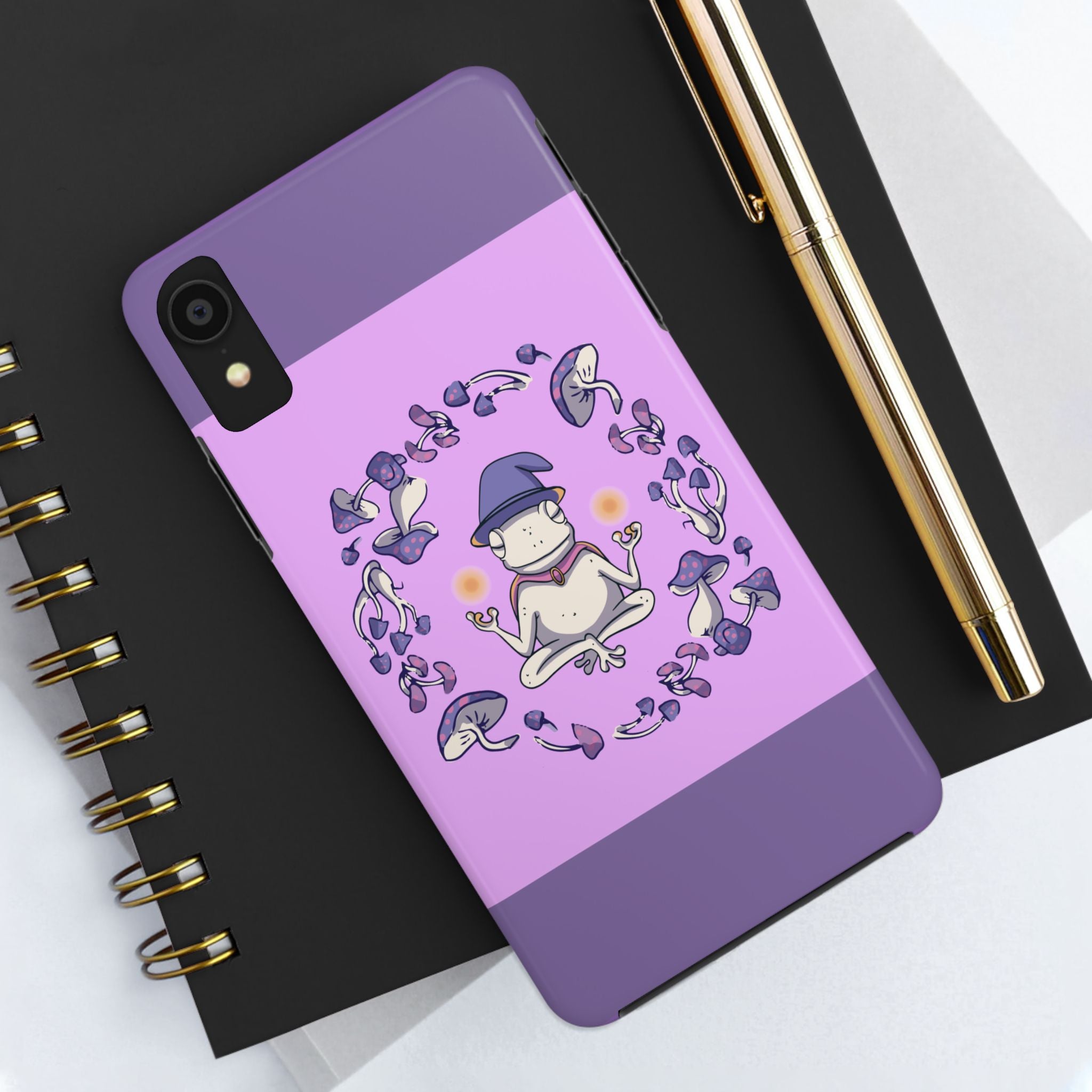 70s Mystical Mushroom Frog Phone Case 🍄🐸✨