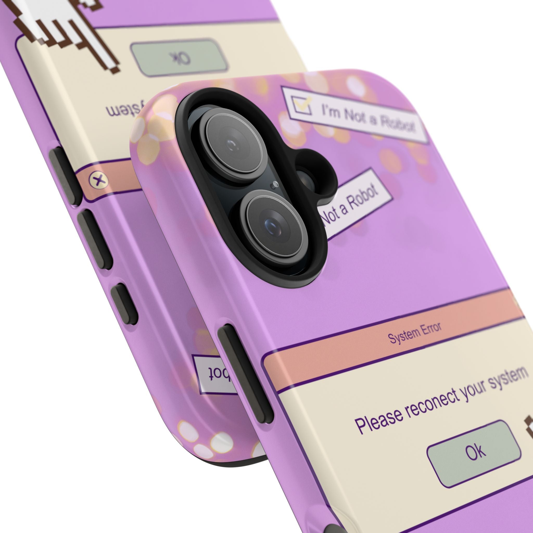 Y2K I’m Not a Robot System Error Phone Case 🤖💻📱