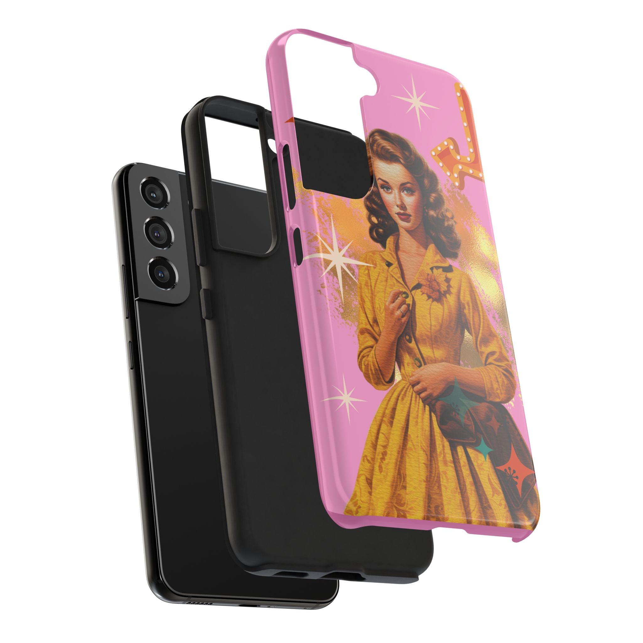 50s Pink Glam Retro Phone Case 💖📱