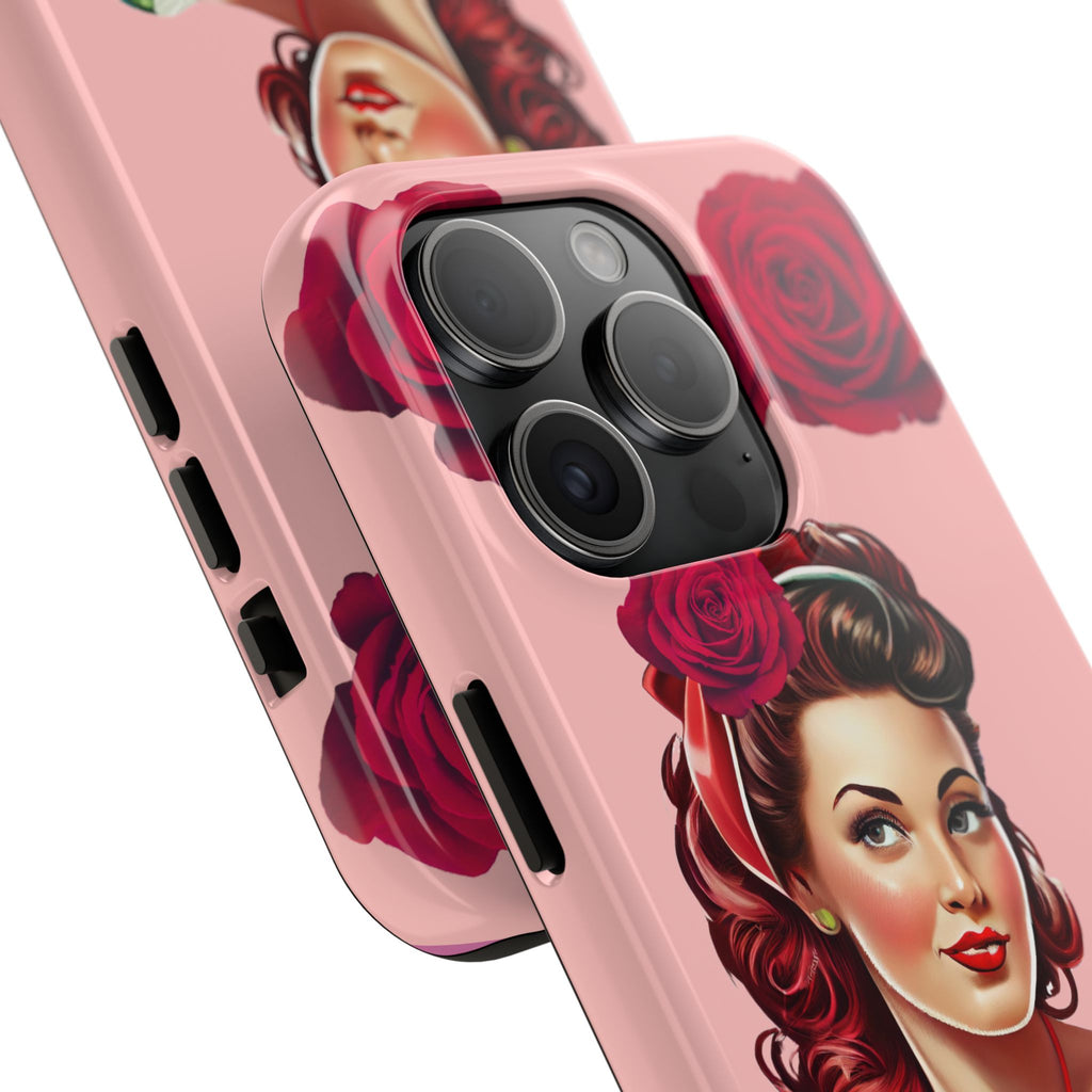 50s Rose Pinup Romance Phone Case 🌹💕📱