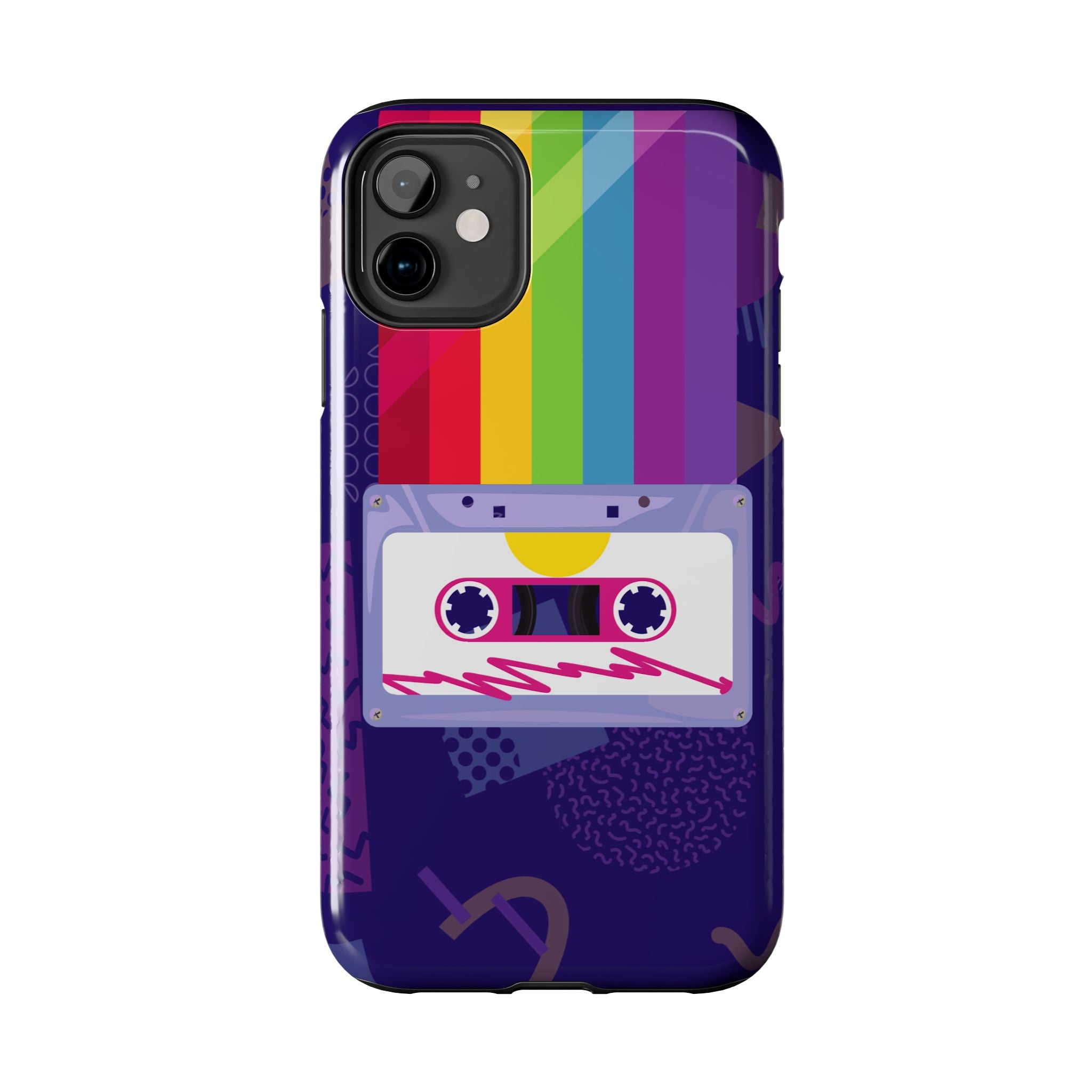 80s–90s Cassette Rainbow Phone Case 📼🌈📱