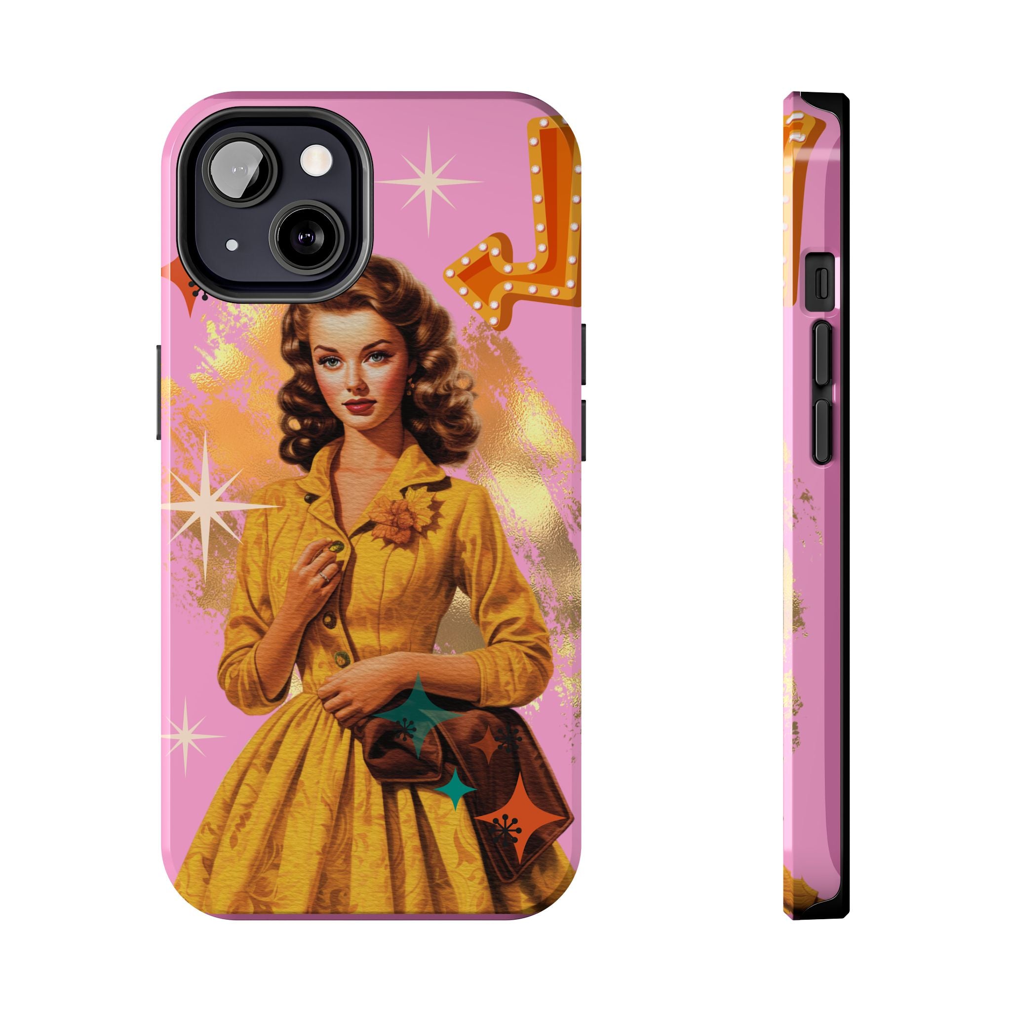 50s Pink Glam Retro Phone Case 💖📱