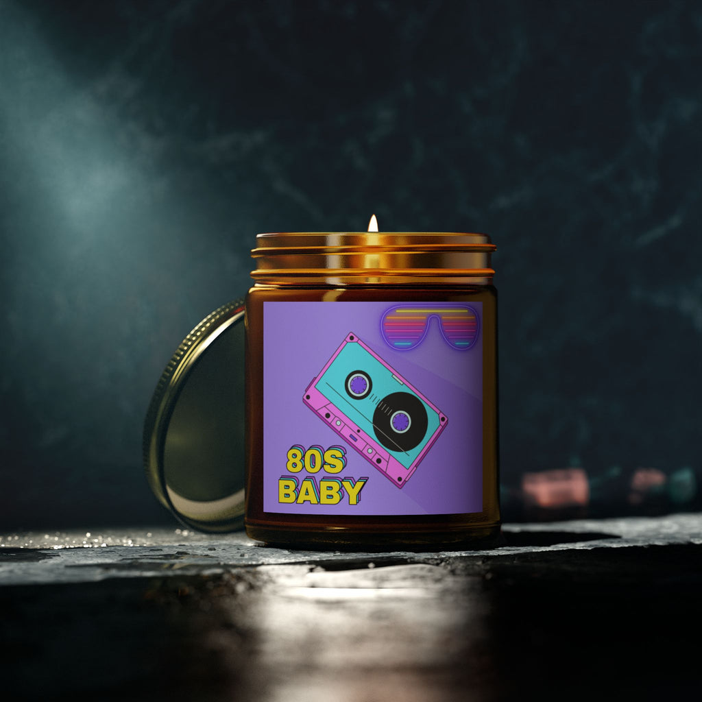 80s Baby Synthwave Mixtape Candle 💿🌈🔥