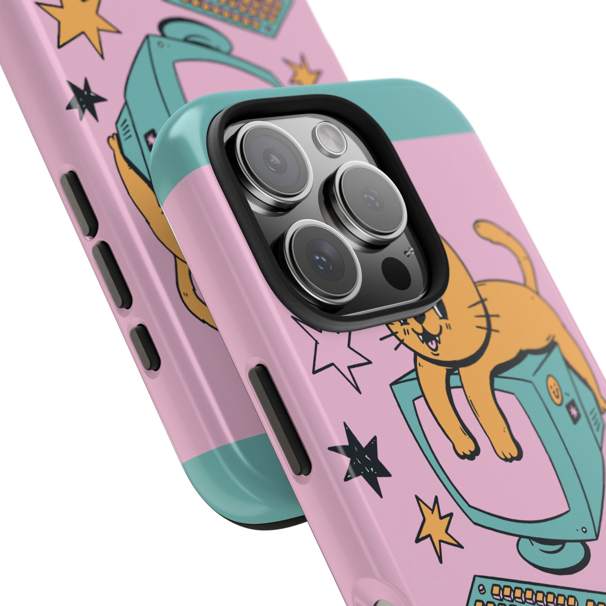 90s Cat and Computer Phone Case 🐱💾