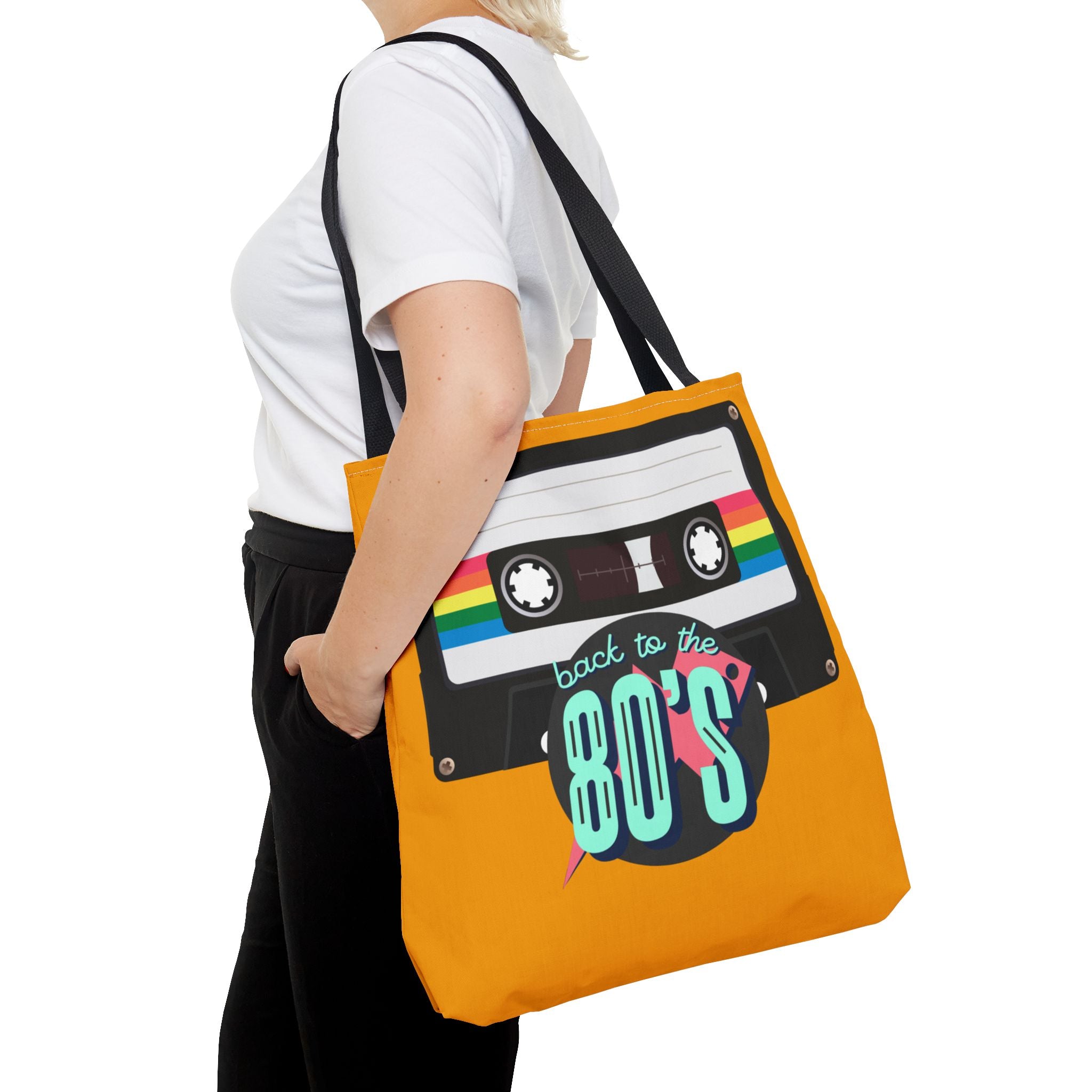 🎵 Back to the 80s Mixtape Retro Tote Bag