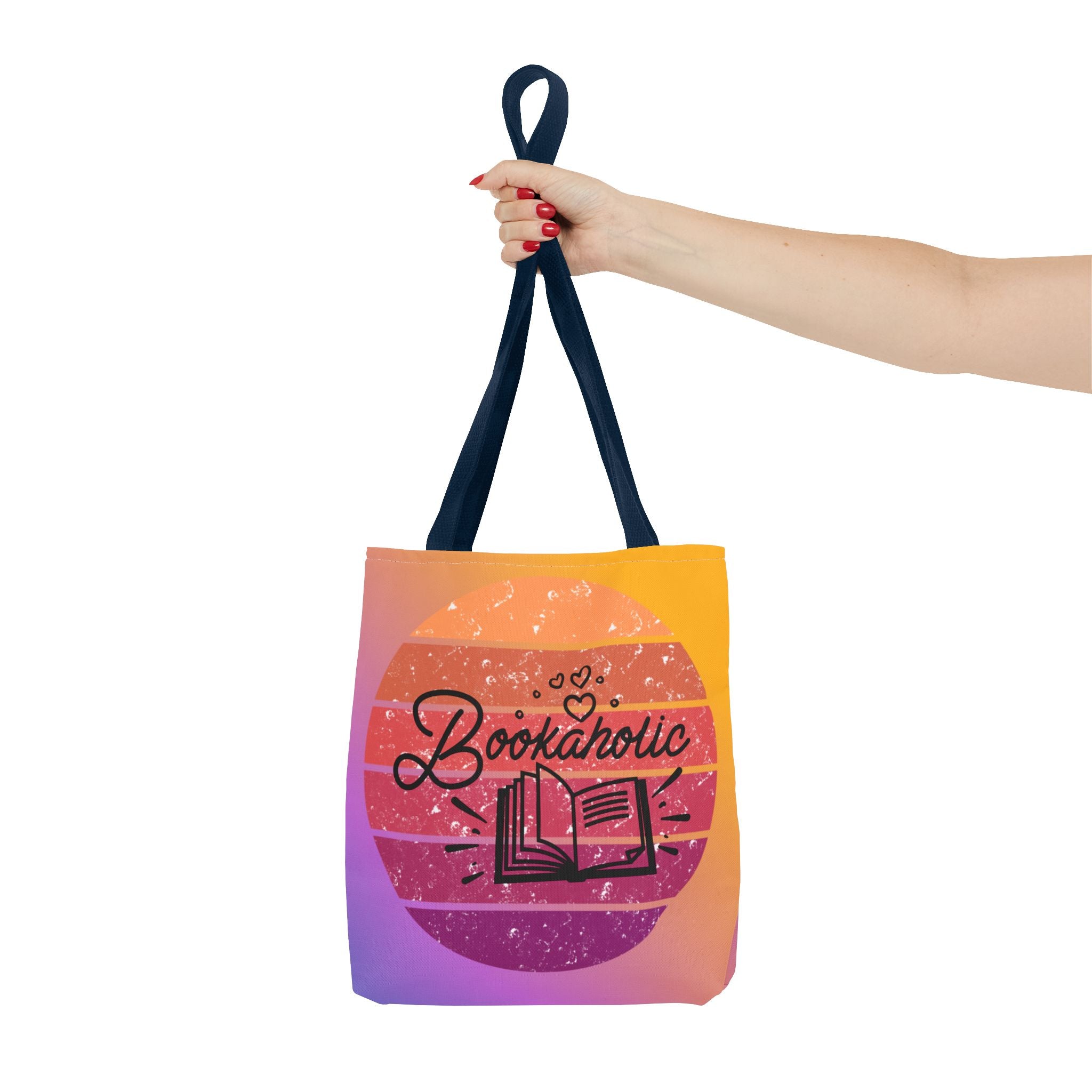 📚 60s Bookaholic Retro Tote Bag