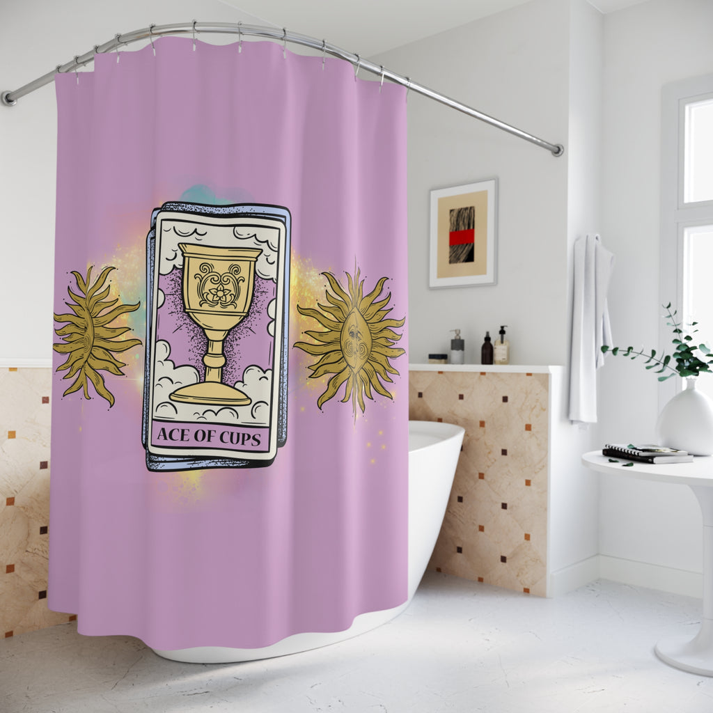 🃏 Tarot Ace of Cups Shower Curtain