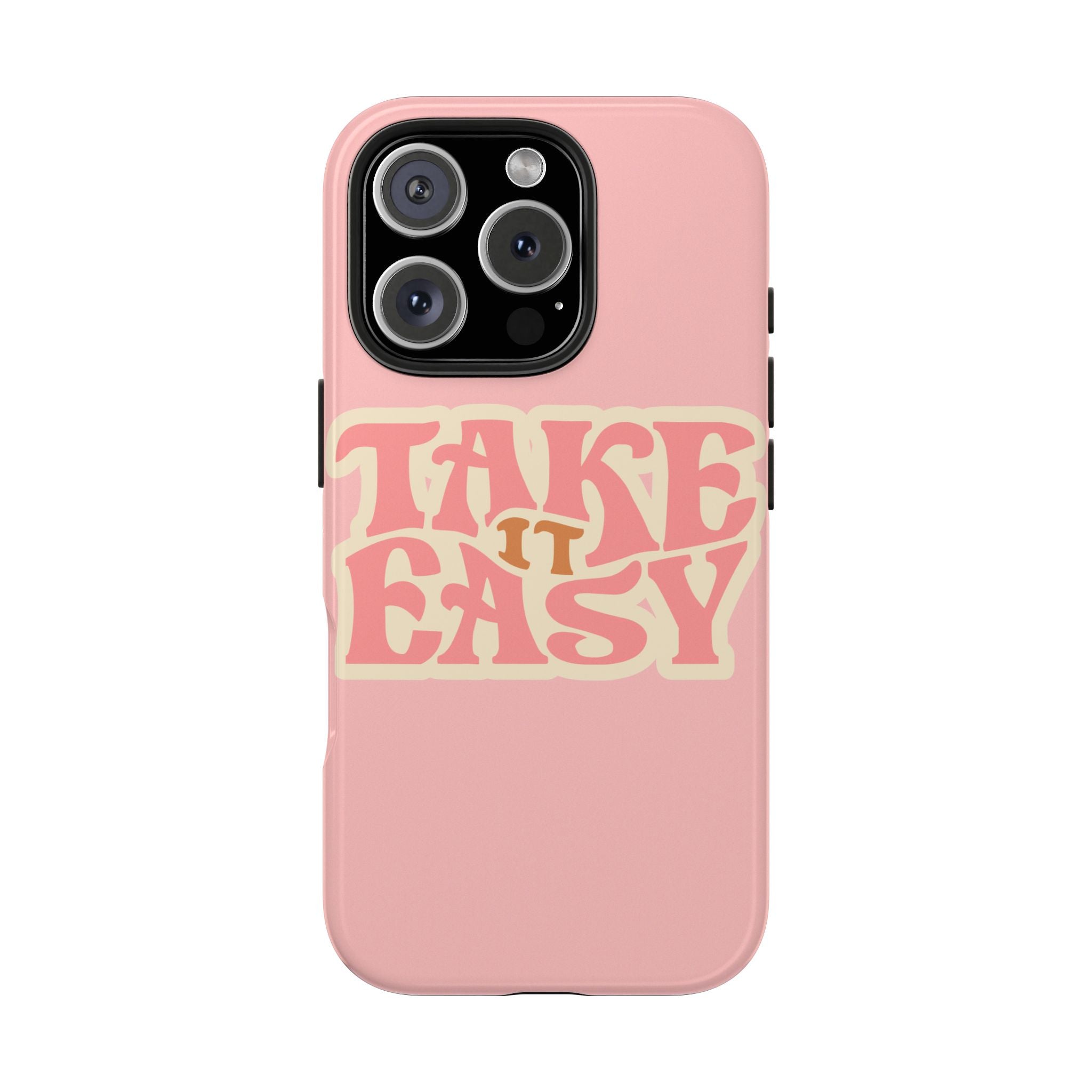 60s Pink Take It Easy Phone Case 🌸✌️📱