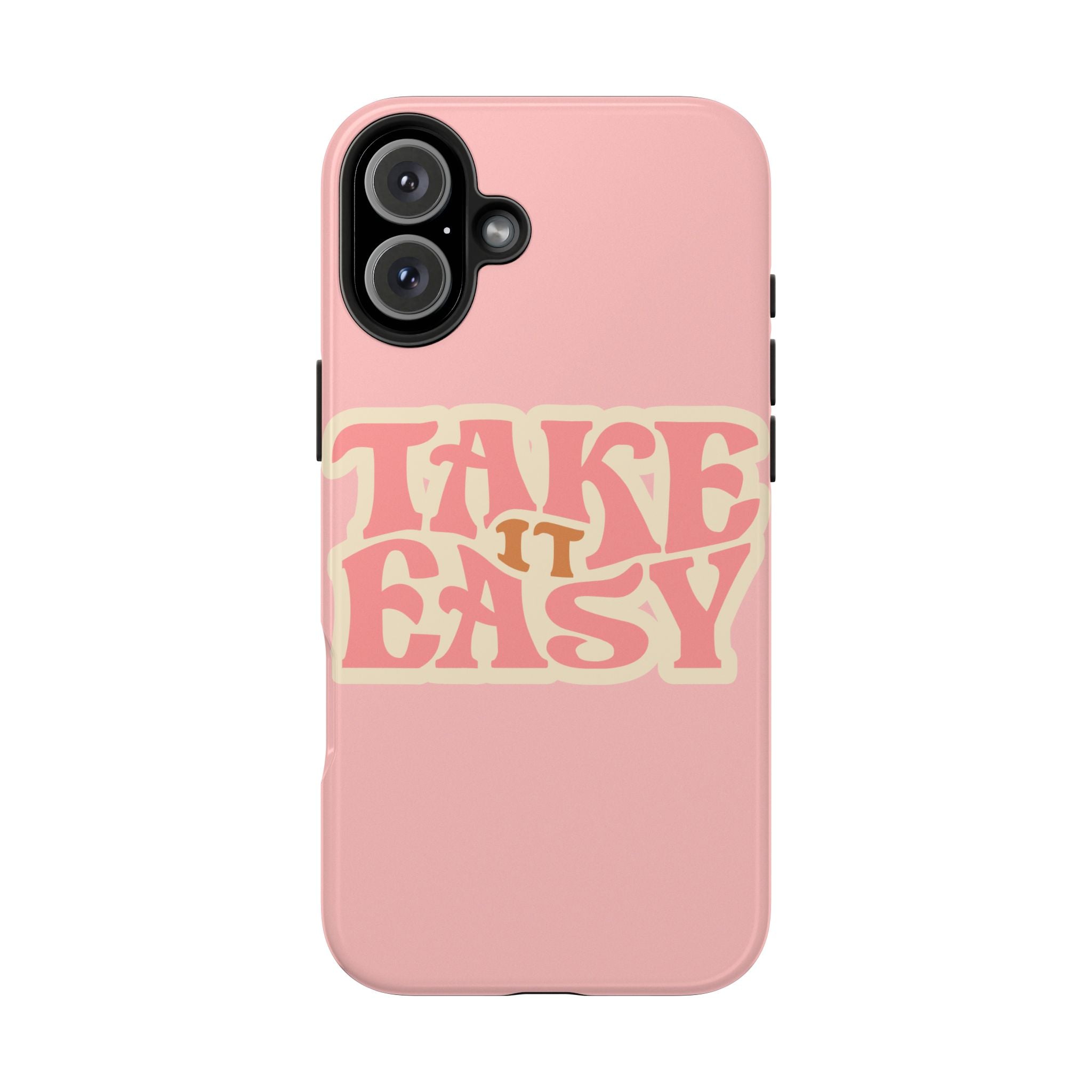 60s Pink Take It Easy Phone Case 🌸✌️📱