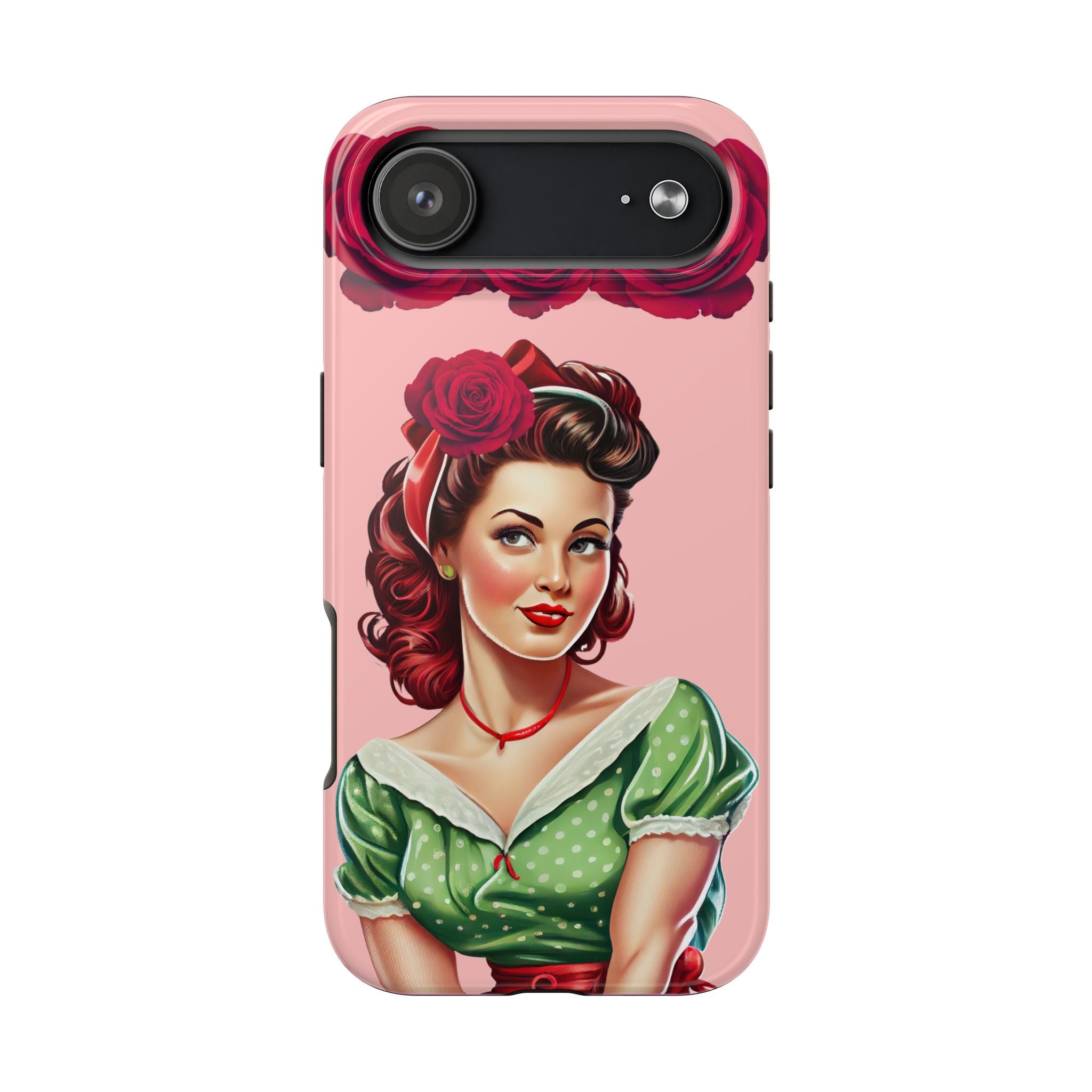 50s Rose Pinup Romance Phone Case 🌹💕📱