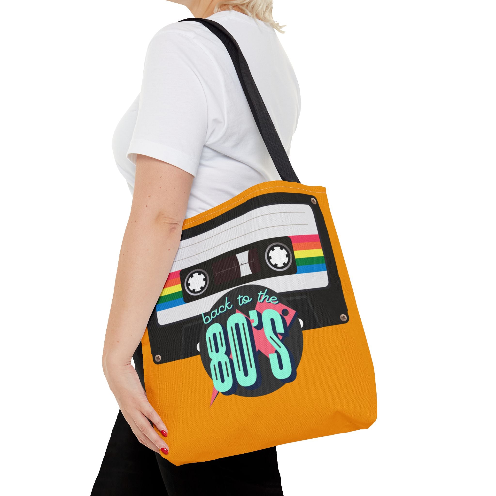 🎵 Back to the 80s Mixtape Retro Tote Bag