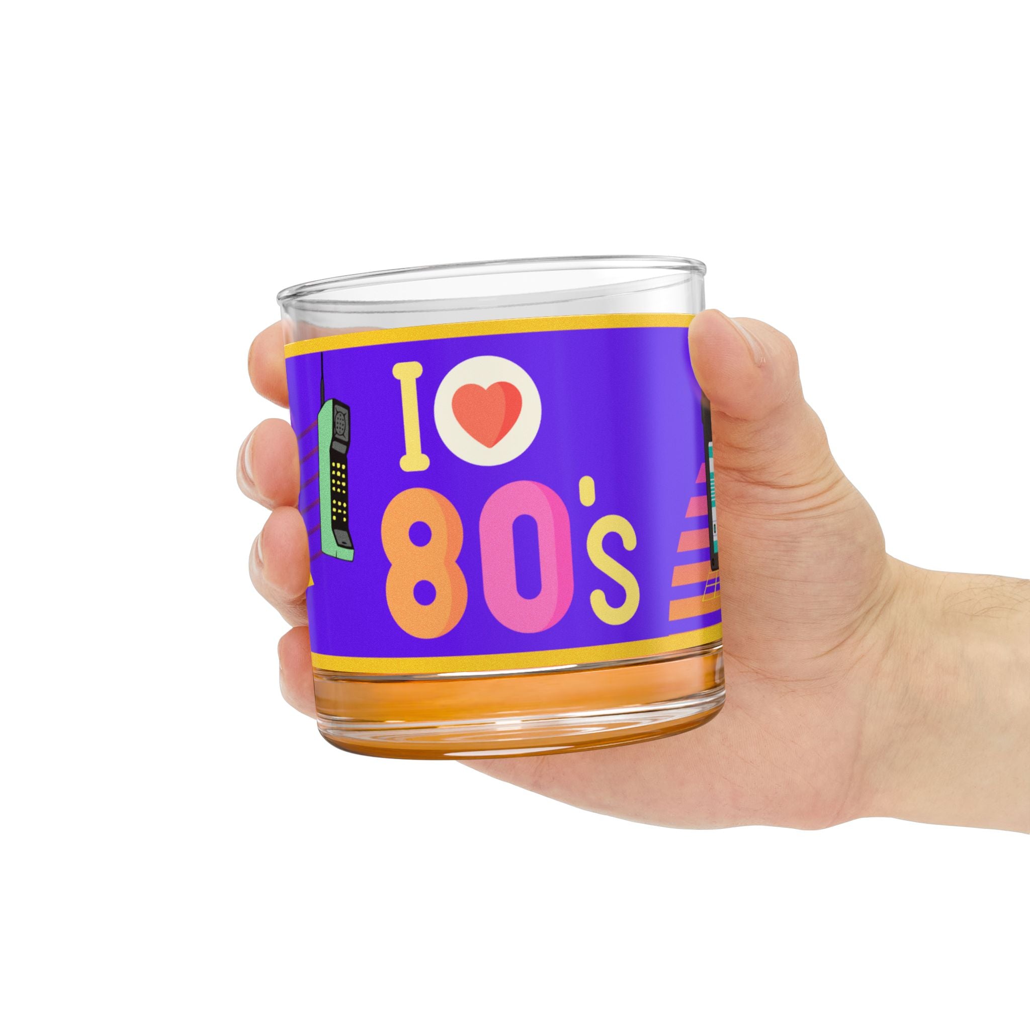 💖 I Heart the 80s Retro Glass 🎸✨