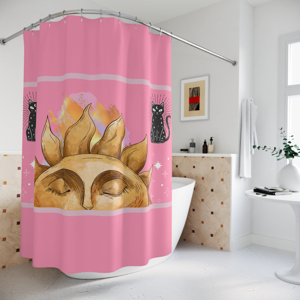 🐱 Mystical Kitties Sun Shower Curtain