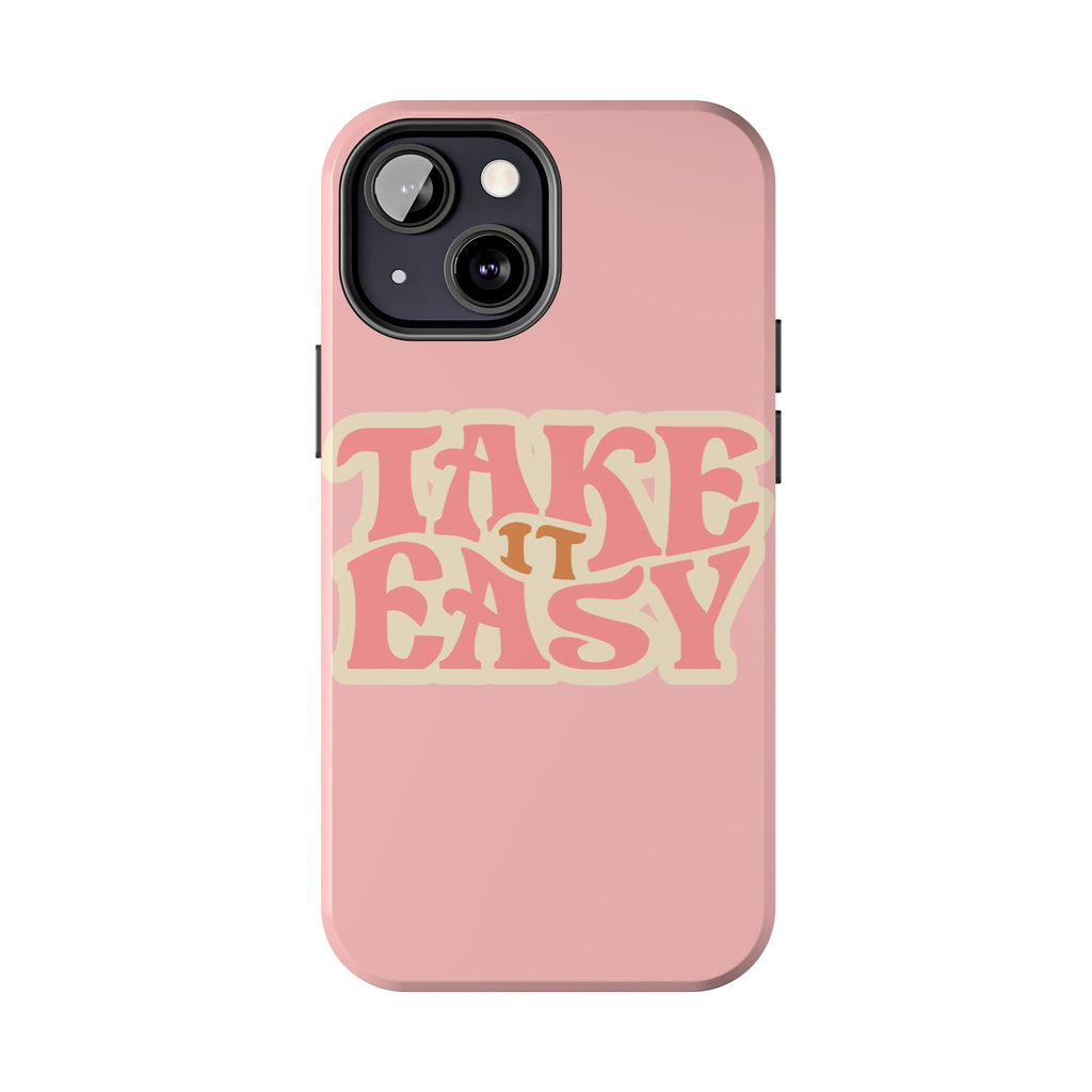 60s Pink Take It Easy Phone Case 🌸✌️📱