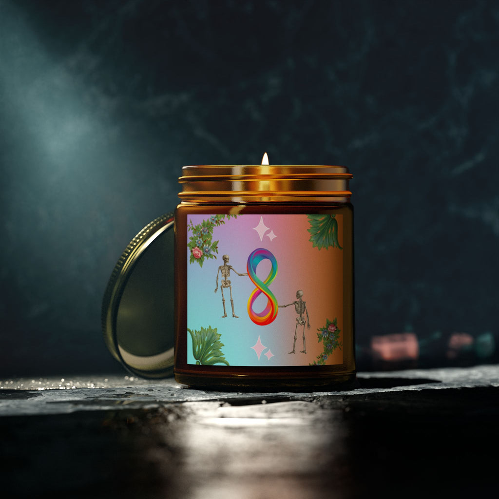 💀 Infinite Skellie Floral Candle