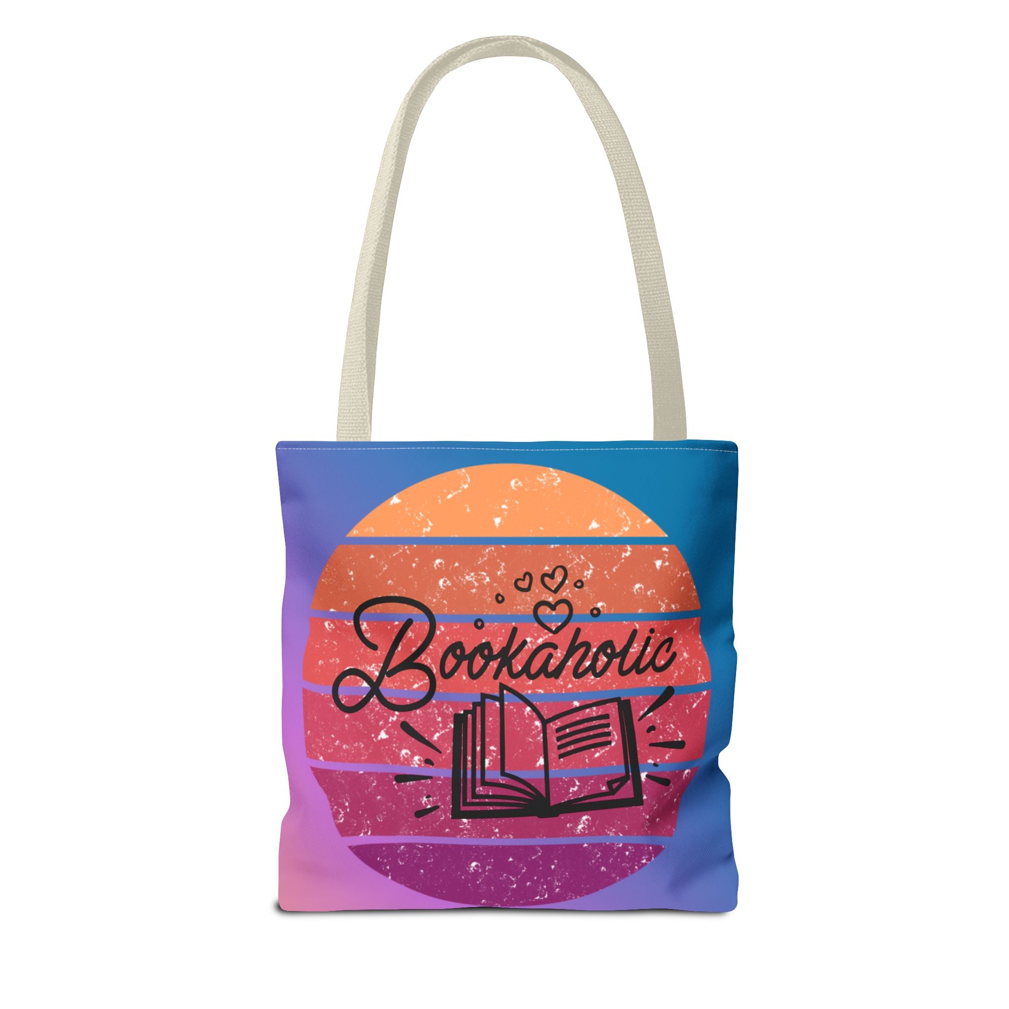 📚 60s Bookaholic Retro Tote Bag