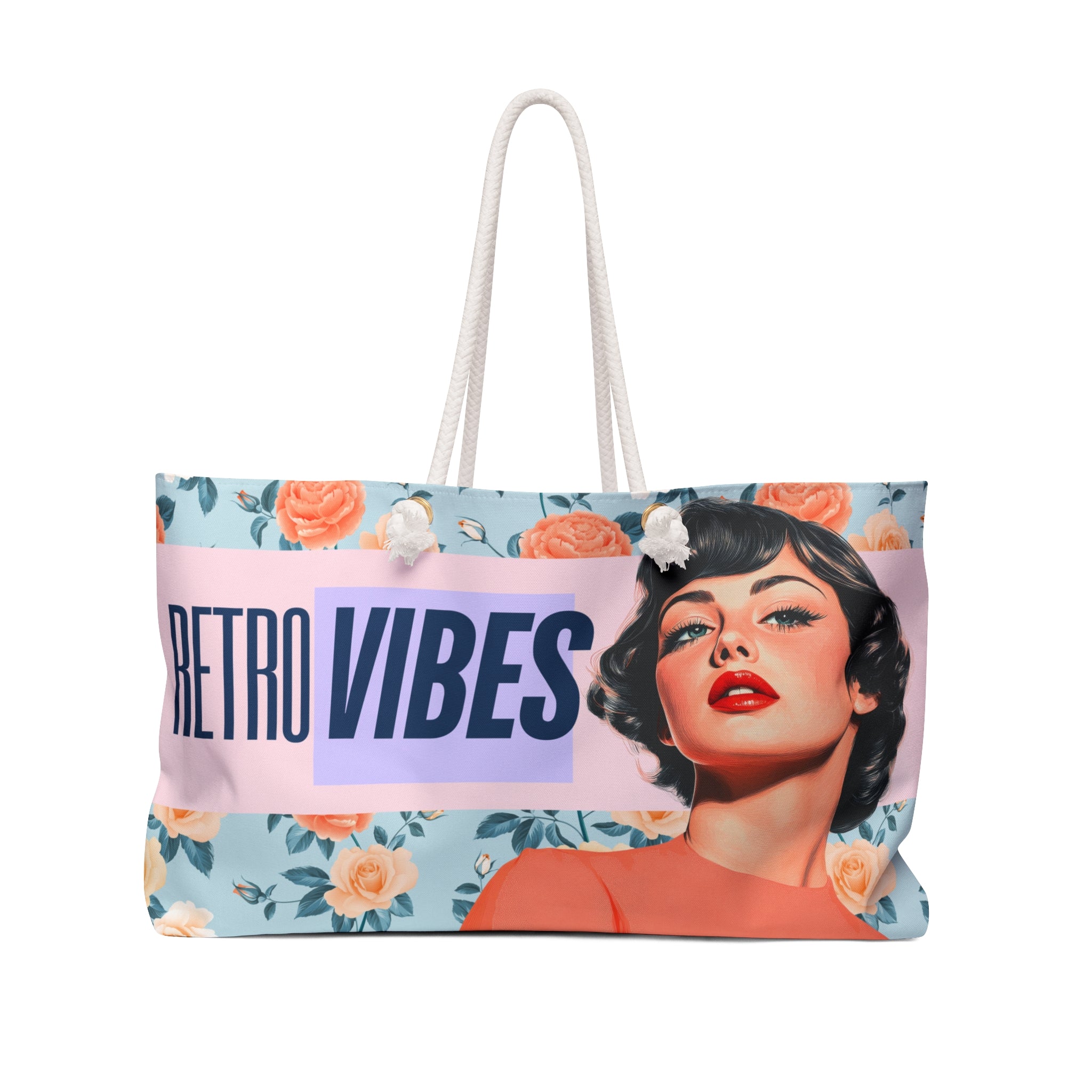 🌸 50s Retro Vibe Girl Weekender Bag 💋