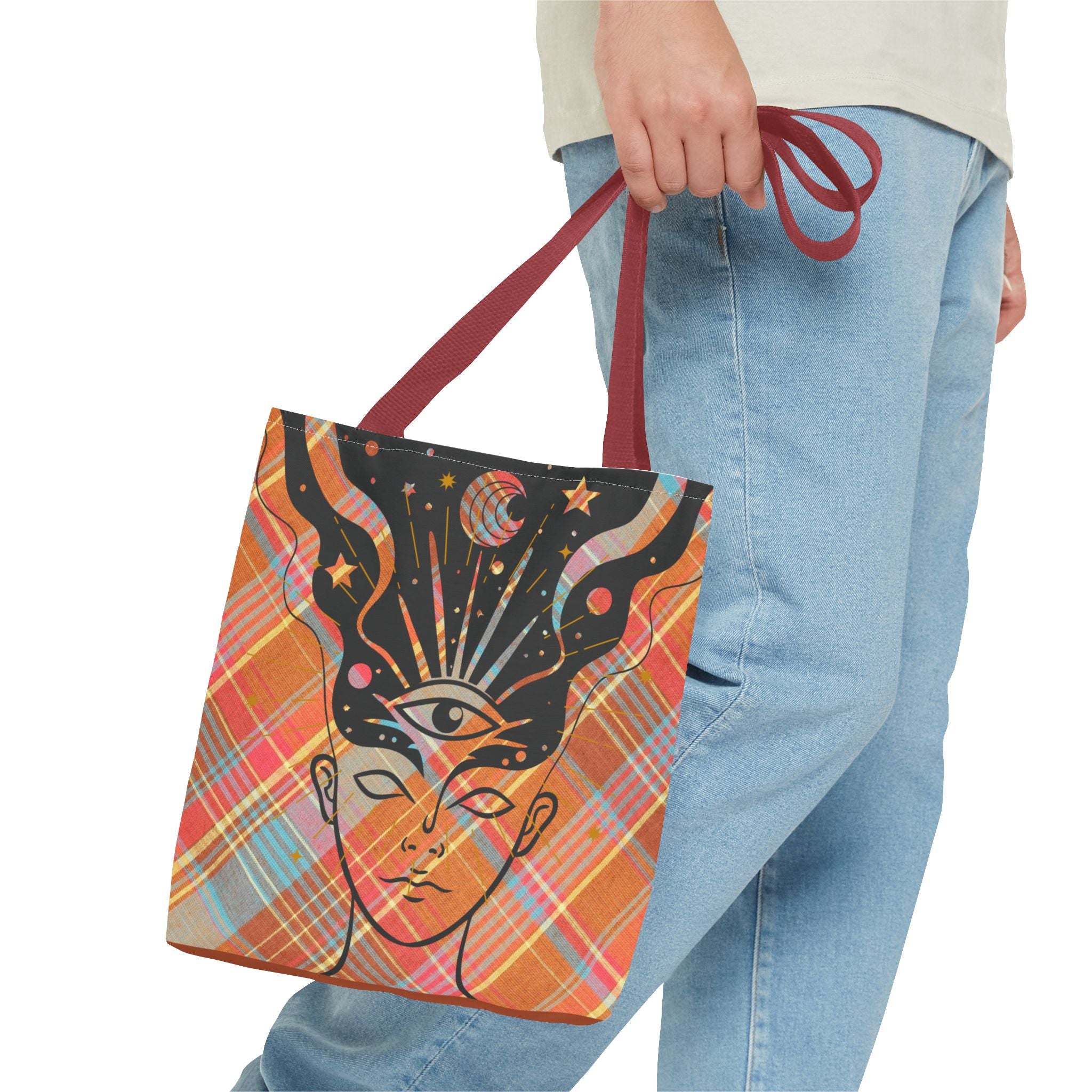👁️🌼 70s Third Eye Mystical Tote Bag ✨👜