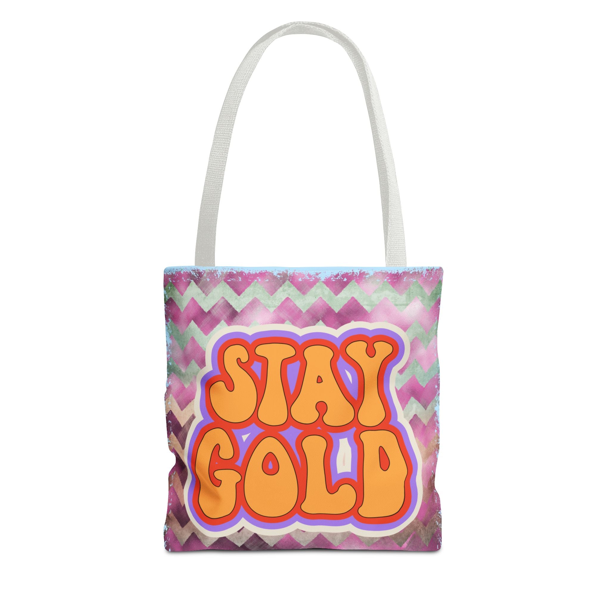 🌟 70s “Stay Gold” Retro Tote Bag