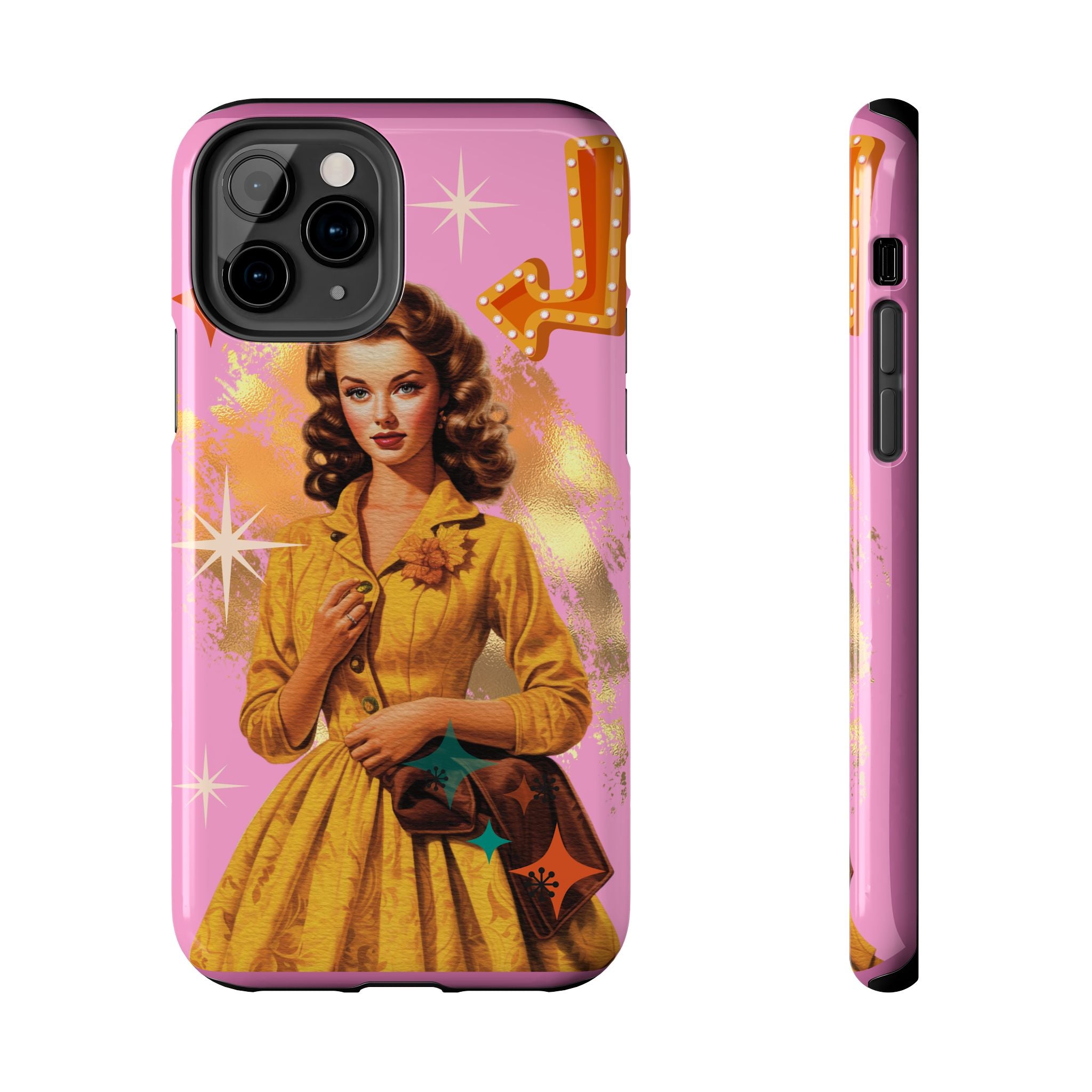 50s Pink Glam Retro Phone Case 💖📱