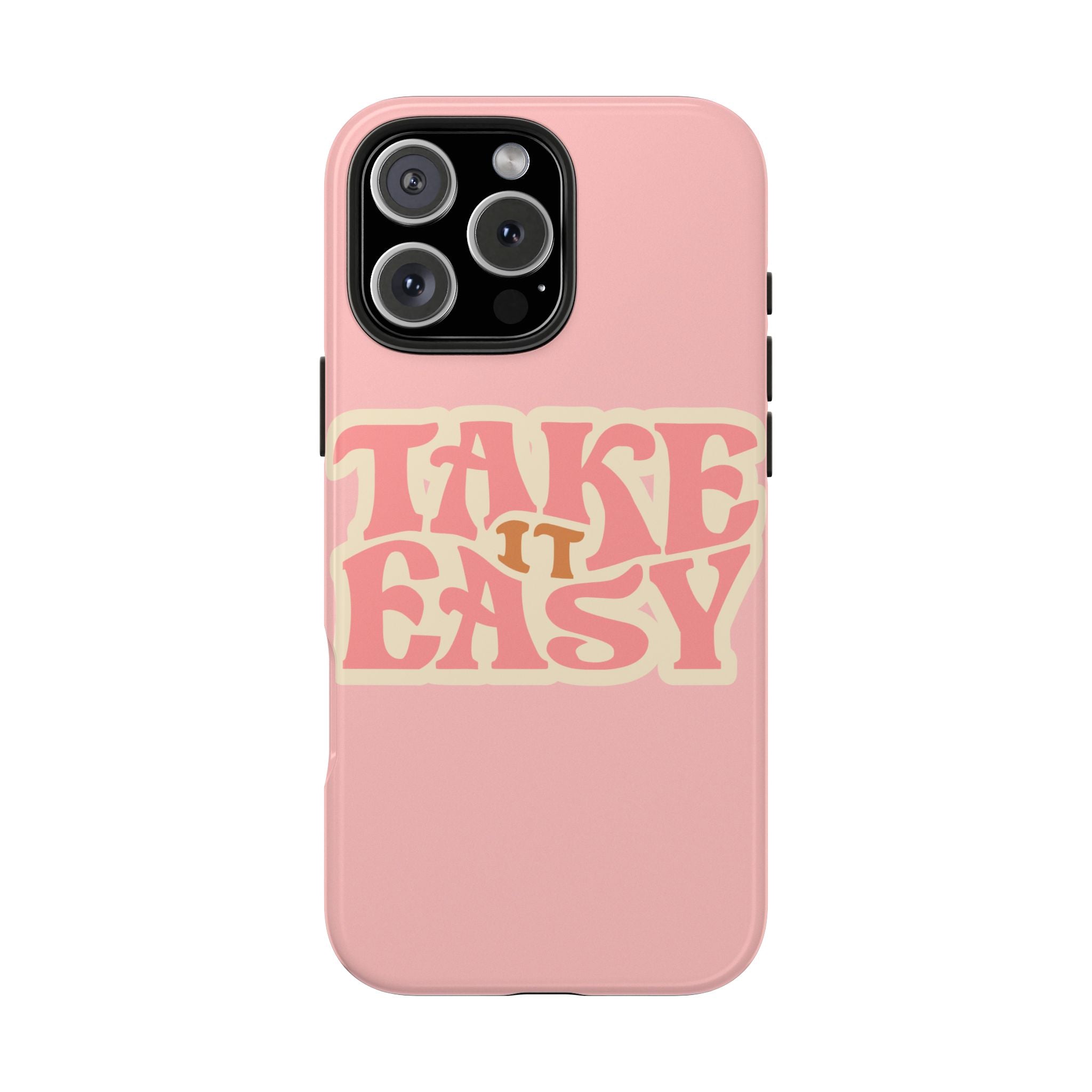 60s Pink Take It Easy Phone Case 🌸✌️📱