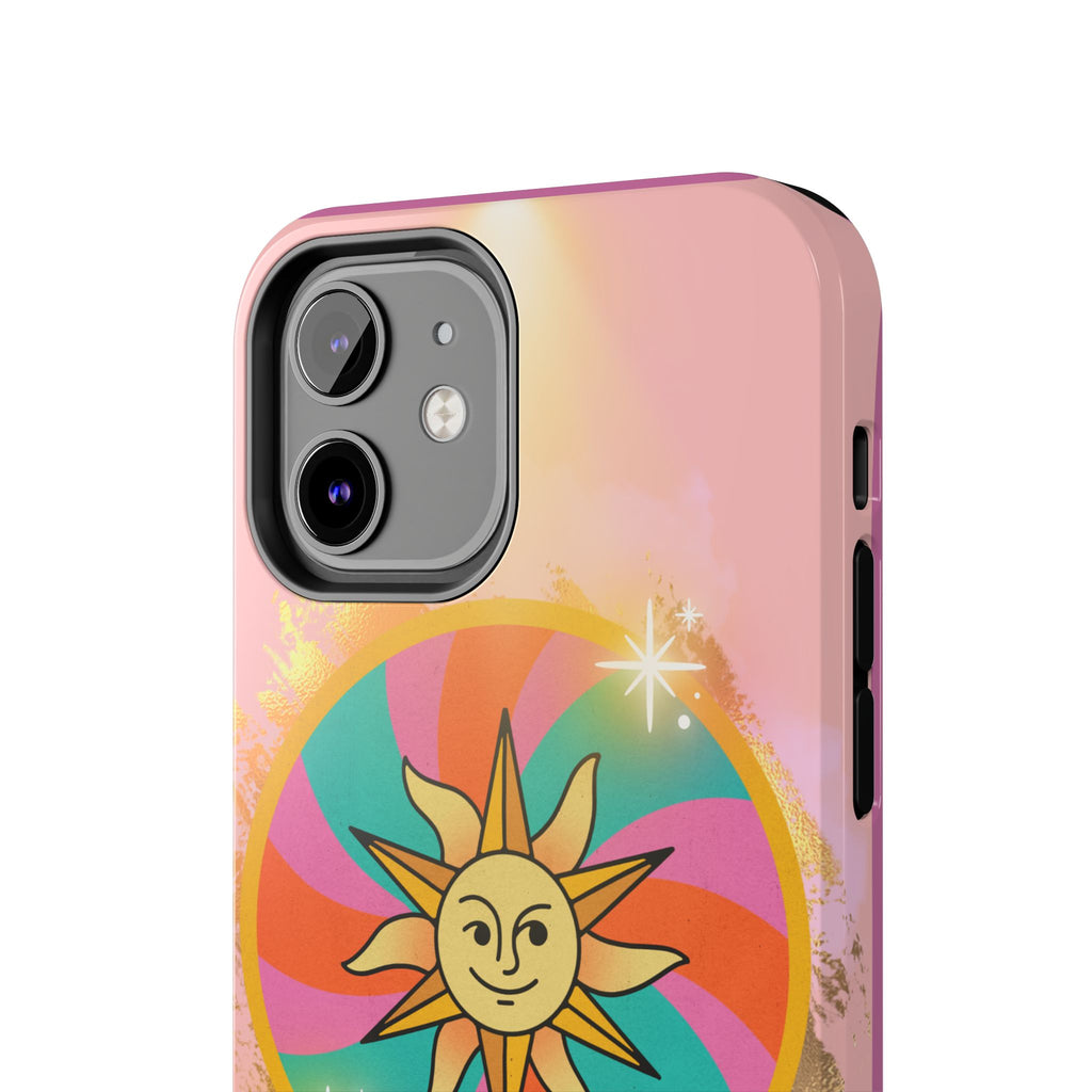 70s Sunshine Tarot Gold Mystical Phone Case 🔮☀️📱
